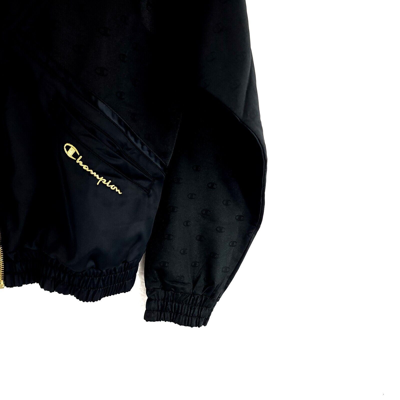 Champion Champion Black Full Zip Gold Fitted Botttom Jacket Medium Po Size M / US 6-8 / IT 42-44 - 3 Thumbnail