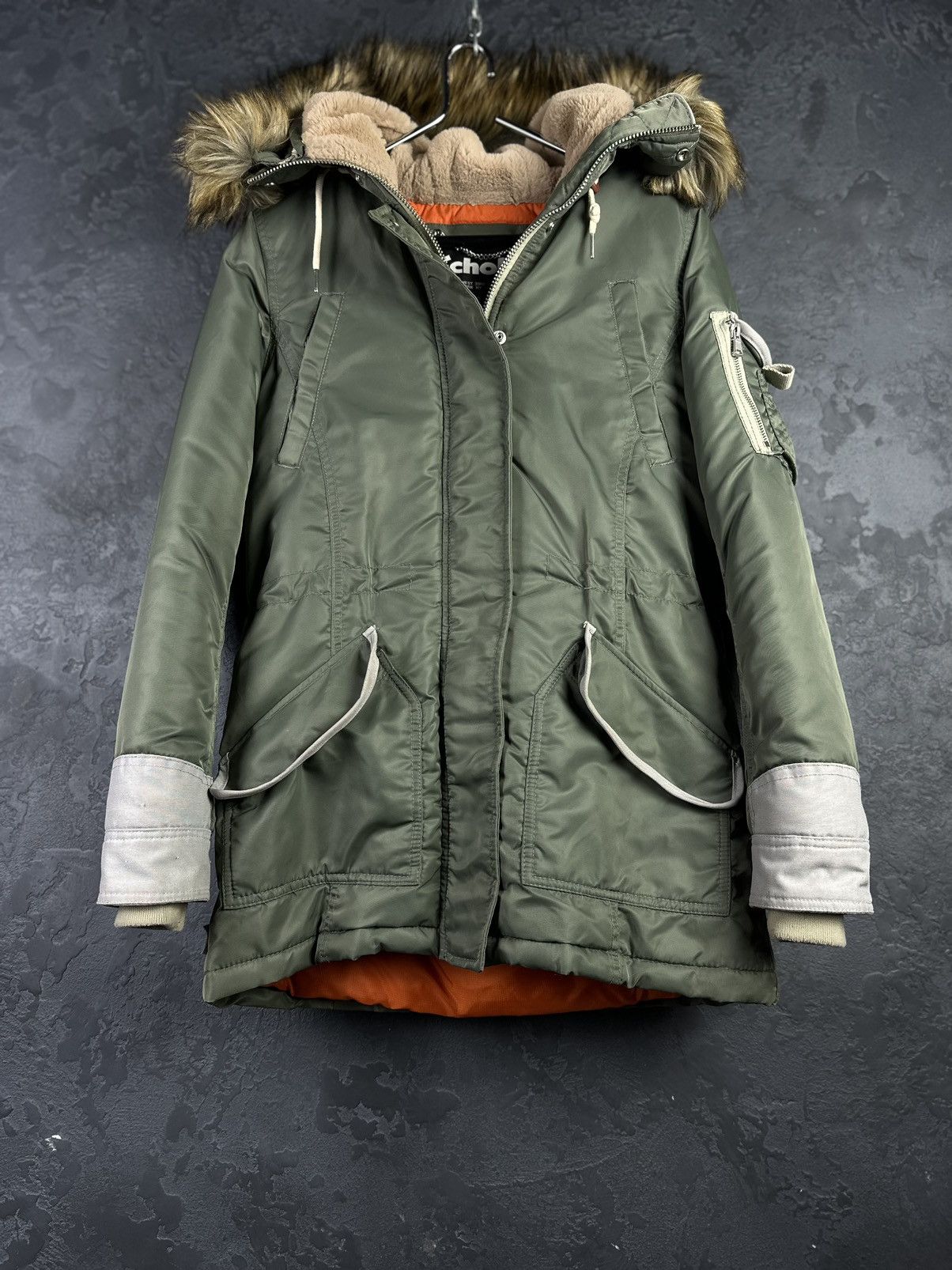Schott × Vintage Schott Parka Jackat Fur Hooded Size US S / EU 44-46 / 1 - 3 Thumbnail