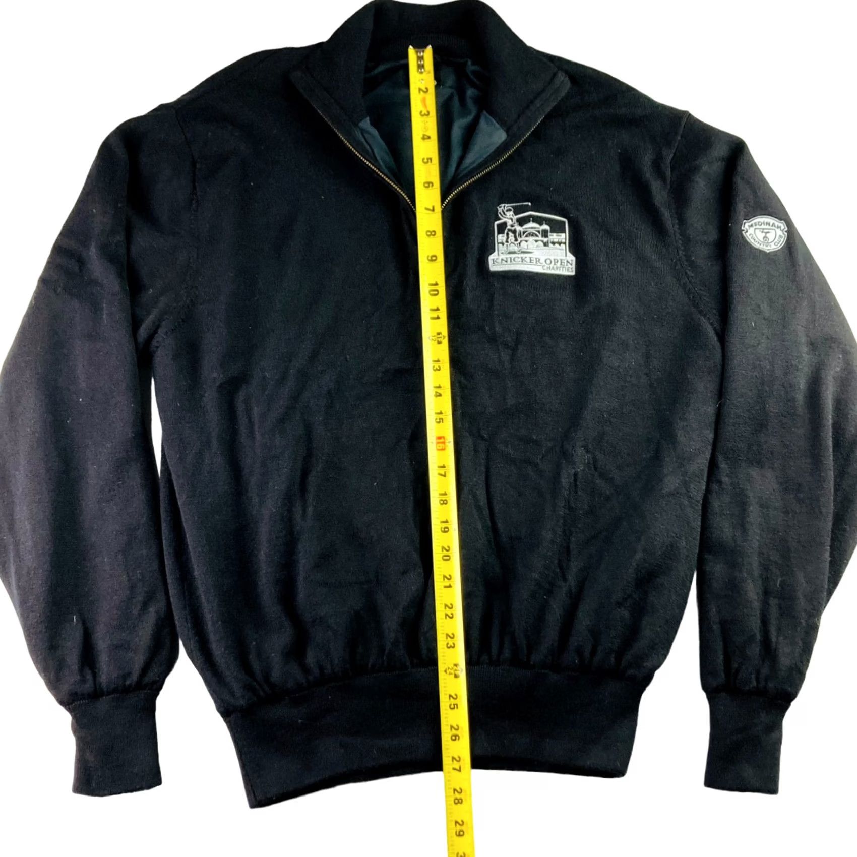 Footjoy FootJoy Men's Windstopper Knit Jacket Black 1/4 Zip Large Wool Cardigan? Size US L / EU 52-54 / 3 - 6 Thumbnail