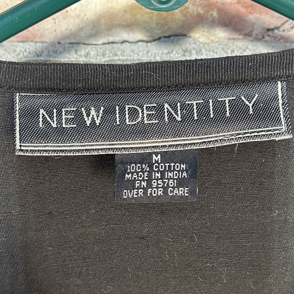 Vintage Vintage New Identity Embroidered Stitched Button 3D Print Bl Size M / US 6-8 / IT 42-44 - 3 Thumbnail