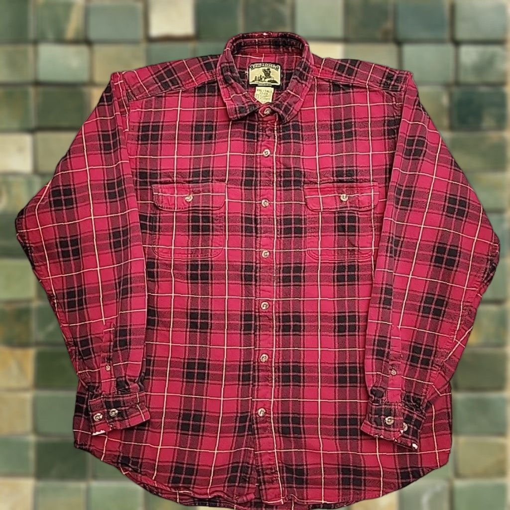 Lumberjack VINTAGE Field & Stream Shirt Mens 2XL Tall Red Plaid Flannel Lumberjack Casual Shirt Mens XXL Tall Red Plaid Flannel Lumberjack Casual Size US XXL / EU 58 / 5 - 1 Thumbnail