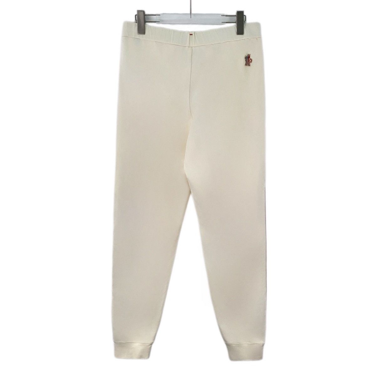 Moncler Moncler 24FW Beige Logo Embroidered Casual Pants K26WX Size US 36 / EU 52 - 2 Thumbnail
