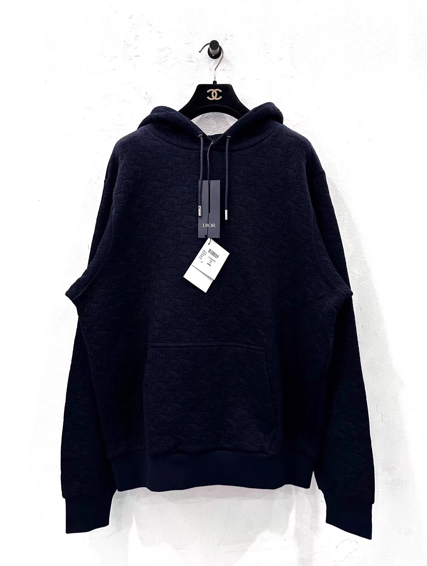 Dior Dior Essentials Oblique Logo Hoodie Navy Blue M Size US M / EU 48-50 / 2 - 1 Thumbnail