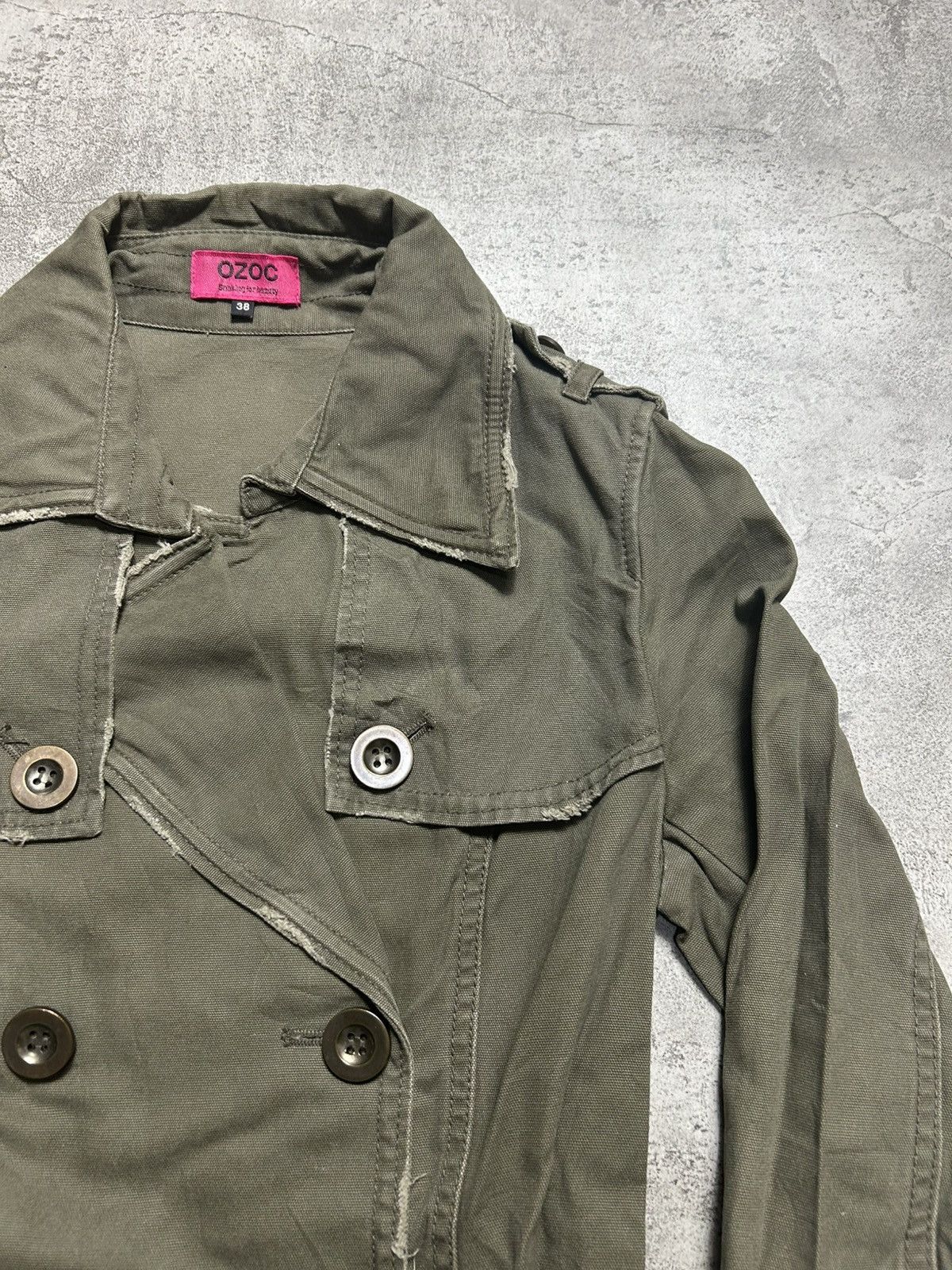 Japanese Brand Vintage Ozoc Military Jacket Size S / US 4 / IT 40 - 3 Thumbnail