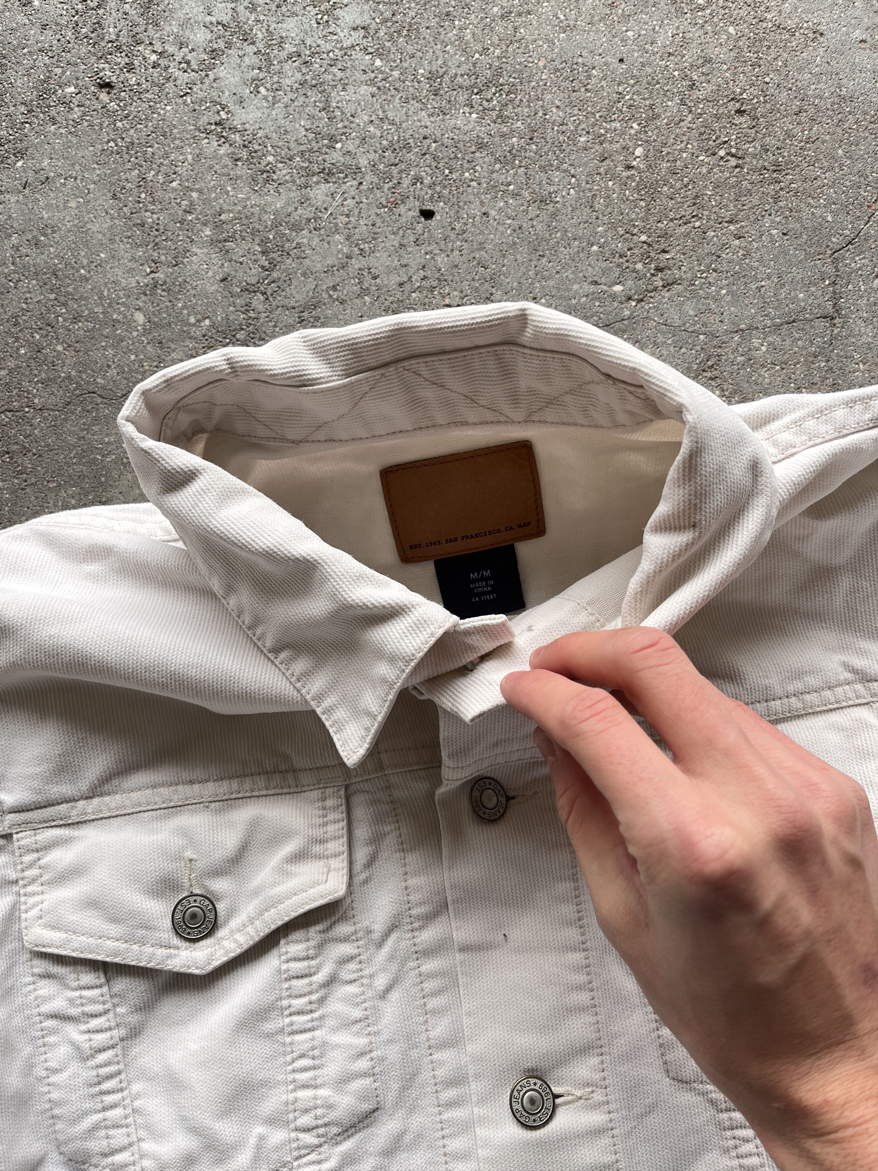 Gap gap white denim jacket vintage classic Size US L / EU 52-54 / 3 - 4 Thumbnail
