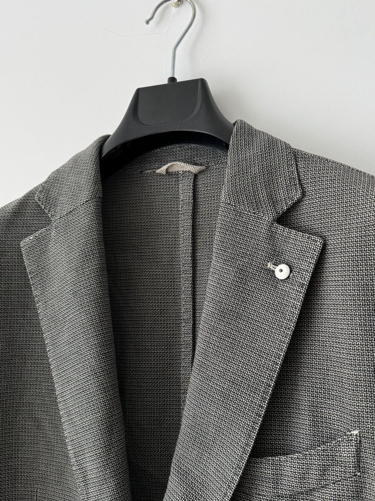 L.B.M. 1911 × Luigi Bianchi L.B.M. 1911 Two Buttons Grey Cotton Sport Jacket Size 44R - 3 Thumbnail