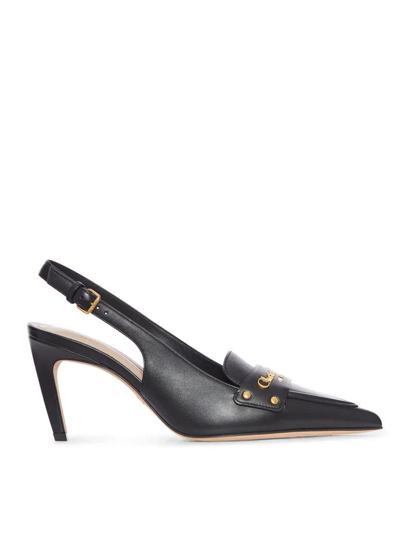Dior DIOR Boy Black Leather Slingback Pumps New & Authentic Size US 7 / IT 37 - 1 Thumbnail
