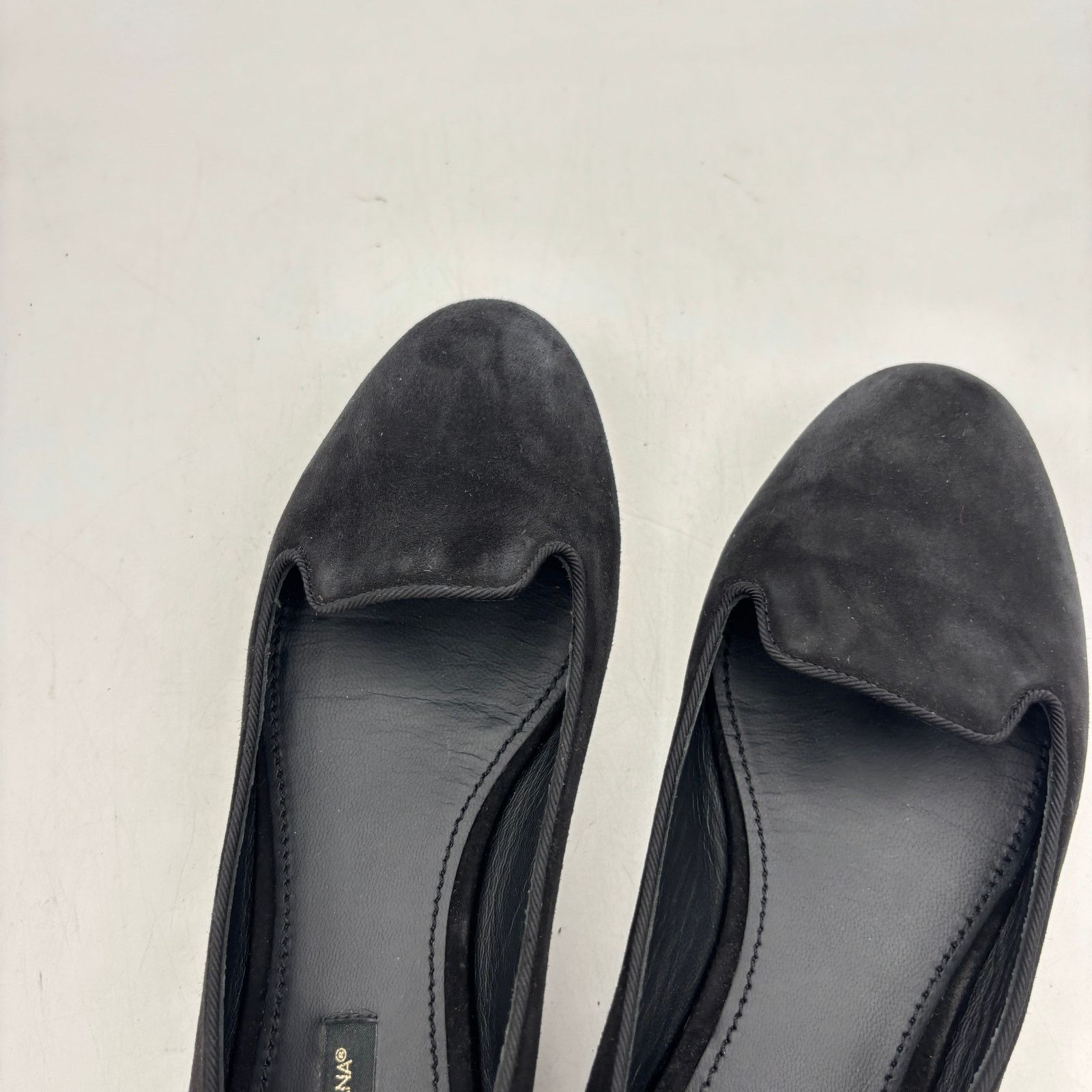 Dolce & Gabbana Dolce & Gabbana Black Suede Loafers Flats Women's 37 Size US 7 / IT 37 - 13 Thumbnail