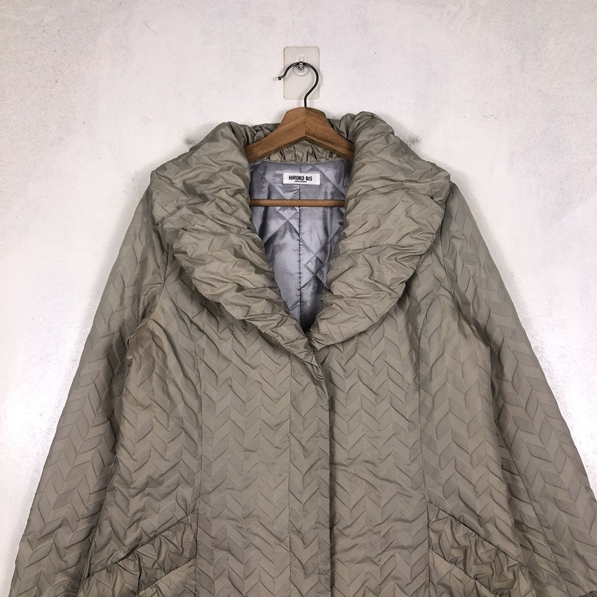 Vintage VINTAGE QUILTED PUFFER LONG JACKET HIROKO BIS DOUBLE COLLAR Size US M / EU 48-50 / 2 - 5 Thumbnail