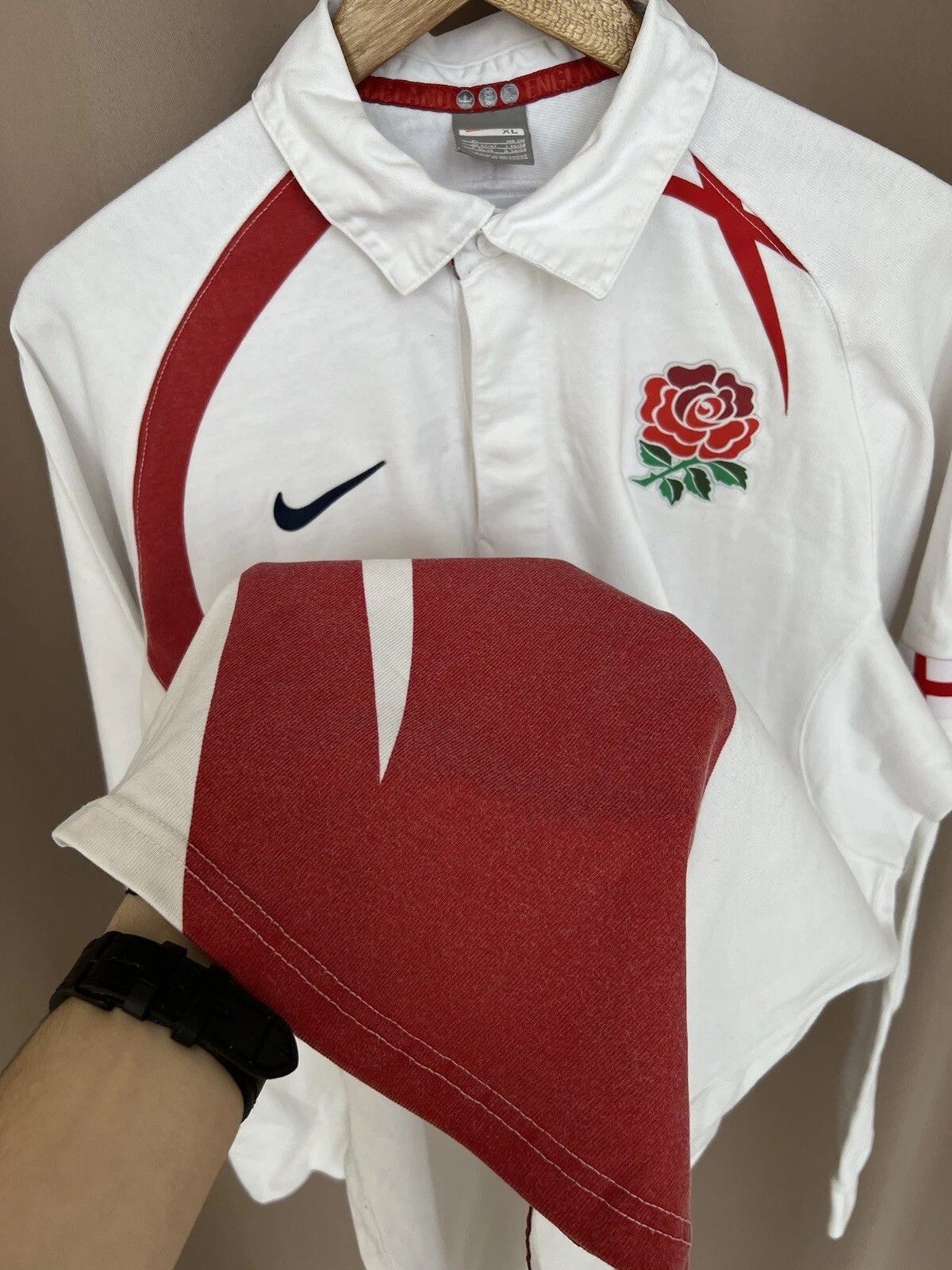 Nike Nike England 2007/2009 Rugby Shirt Mens Size L/XL Vintage Size US XL / EU 56 / 4 - 9 Thumbnail
