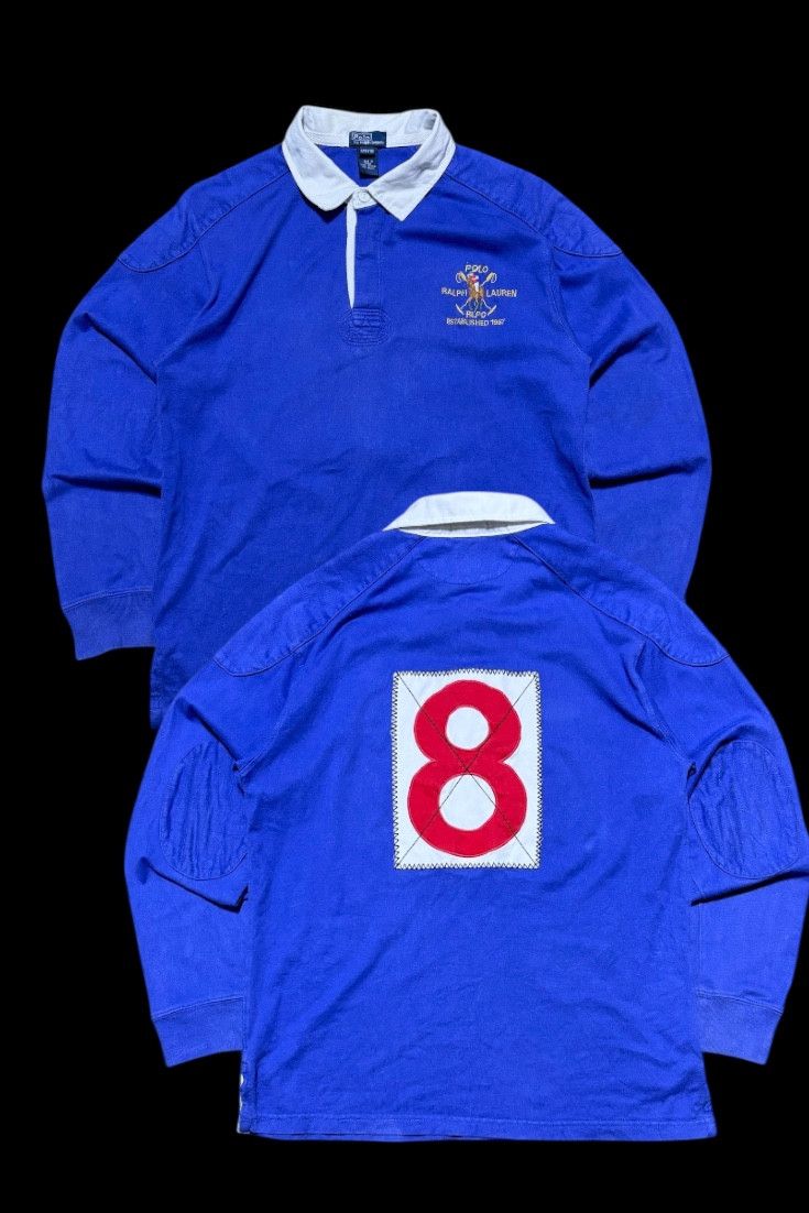 Polo Ralph Lauren Archive , Vintage Polo ralph laurent Rugby shirt Size US M / EU 48-50 / 2 - 1 Thumbnail