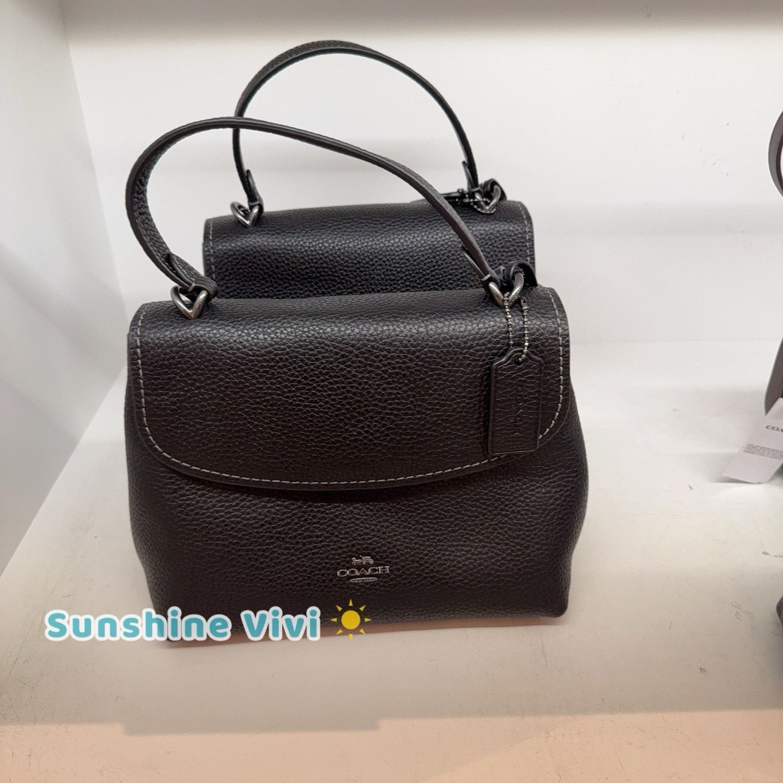 Coach NWT Coach Emory Top Handle Bag CCE53 Gunmetal/Black Size ONE SIZE - 2 Thumbnail