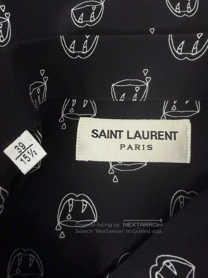 Saint Laurent Paris Saint Laurent Paris Size 39 Black Mulberry Silk Vampire Fa Size US S / EU 44-46 / 1 - 4 Thumbnail