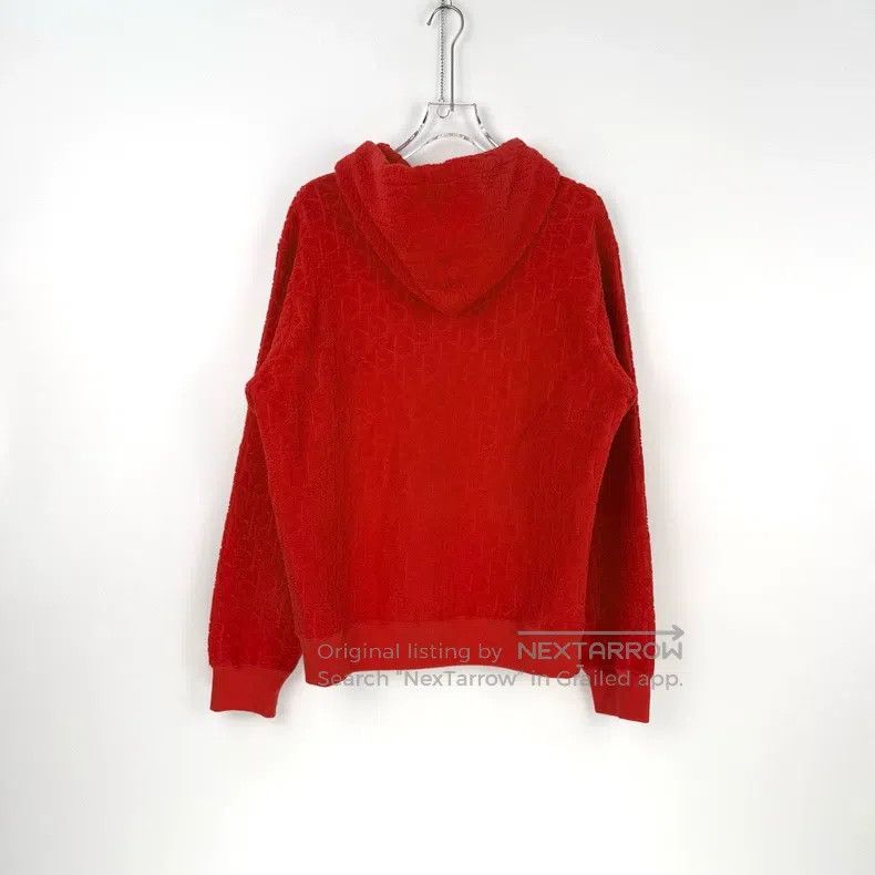 Dior Dior Red classic full logo towel hooded sweatshirt Size US L / EU 52-54 / 3 - 4 Thumbnail