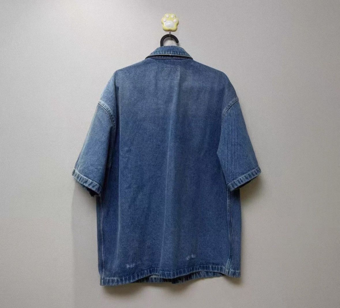 Prada Prada Metal triangle label denim short-sleeved shirt jacket Size US M / EU 48-50 / 2 - 2 Thumbnail