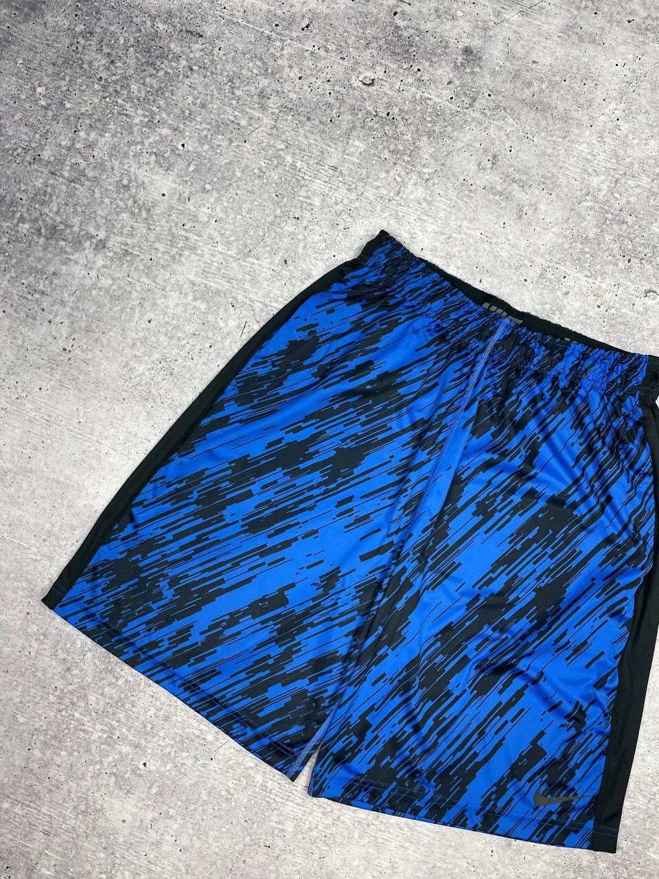 Nike Vintage Nike Y2K Style Drill Blue Wide Leg Casual Rap Shorts Size US 32 / EU 48 - 2 Thumbnail