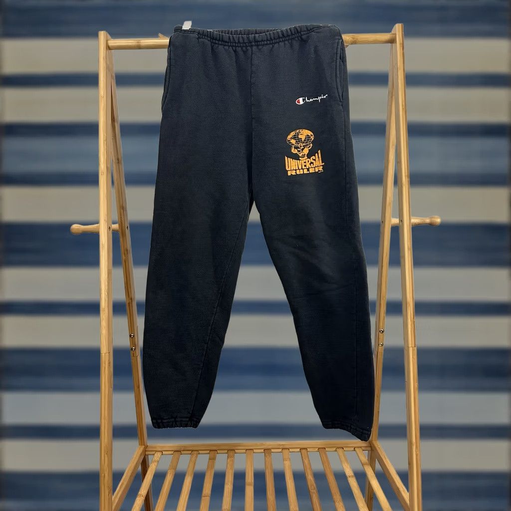 Champion VTG 80s Universal Ruler Mr Olympia Arnold Gym Workout Muscle Champion Sweatpants M Black Men Pants Regular Size M Size US 31 - 1 Thumbnail