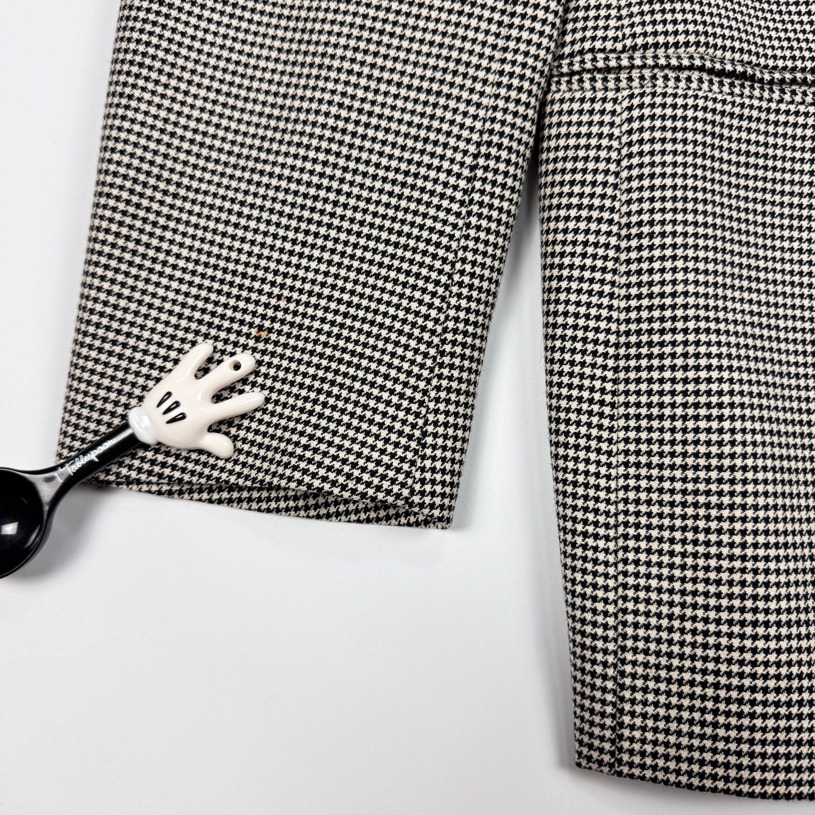 Zanetti Zanetti Italy DB Blazer 52R Silk Wool Houndstooth Sport Size 50R - 8 Thumbnail