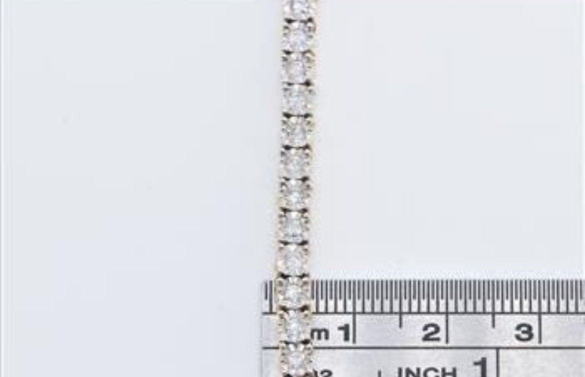 Other 10K Yellow Gold 4 Ctw Diamond Vintage Tennis Necklace 20” Size ONE SIZE - 2 Thumbnail