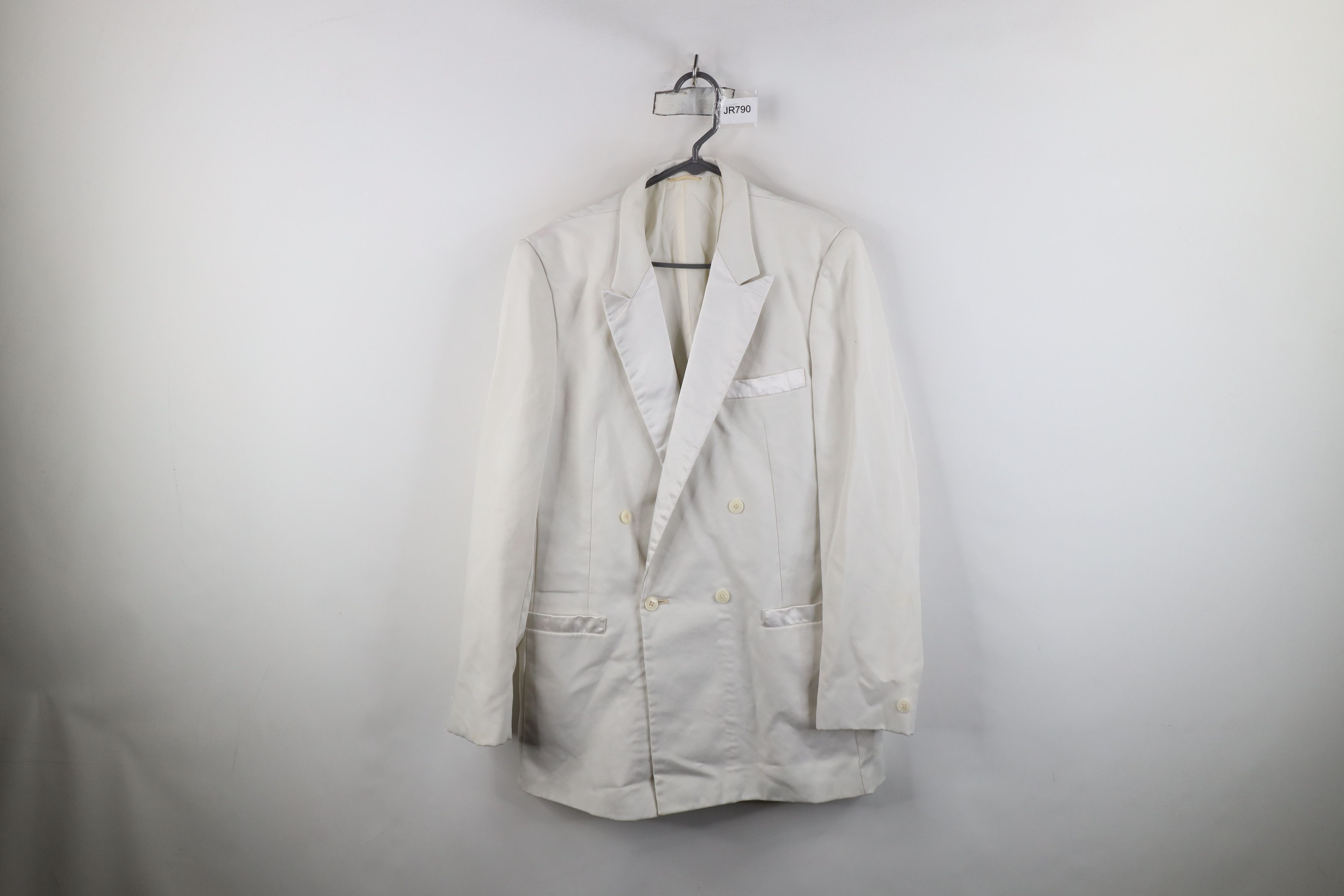Vintage Vintage 80s 90s Streetwear Tuxedo Prom Suit Jacket White Size US XL / EU 56 / 4 - 1 Thumbnail