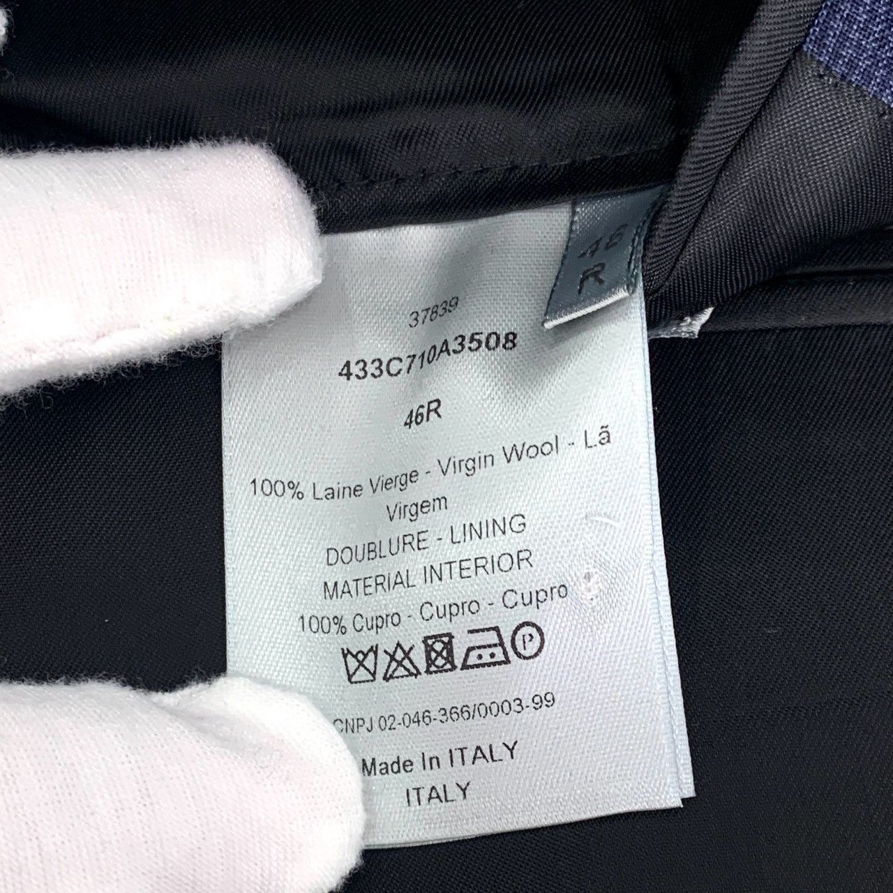 Dior Dior Blue Lapel Wool Blazer Size US S / EU 44-46 / 1 - 6 Thumbnail