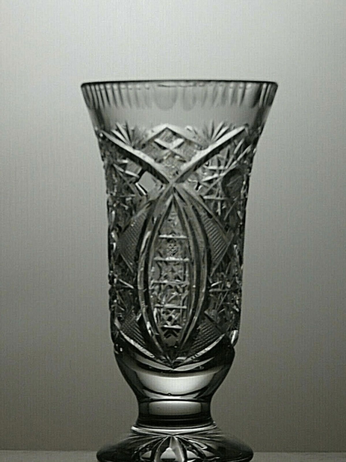 Other American Brilliant Period Crystal Cut Glass Vase 5 1/8" Size ONE SIZE - 1 Thumbnail