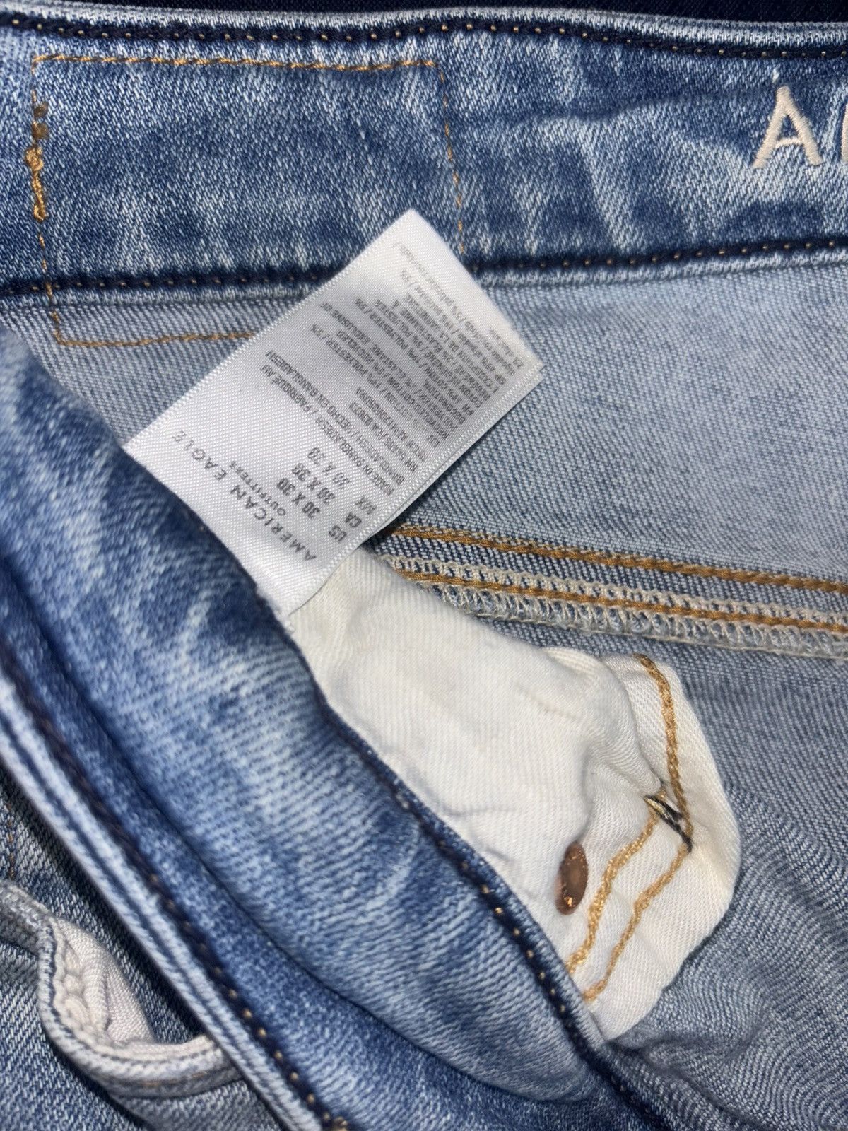 American Eagle Outfitters × Vintage American Eagle ripped jeans Size US 30 / EU 46 - 2 Thumbnail