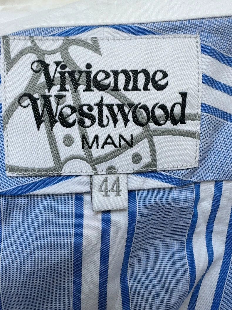 Vivienne Westwood Vivienne Westwood Blue striped sleeveless shirt Size M / US 6-8 / IT 42-44 - 4 Thumbnail