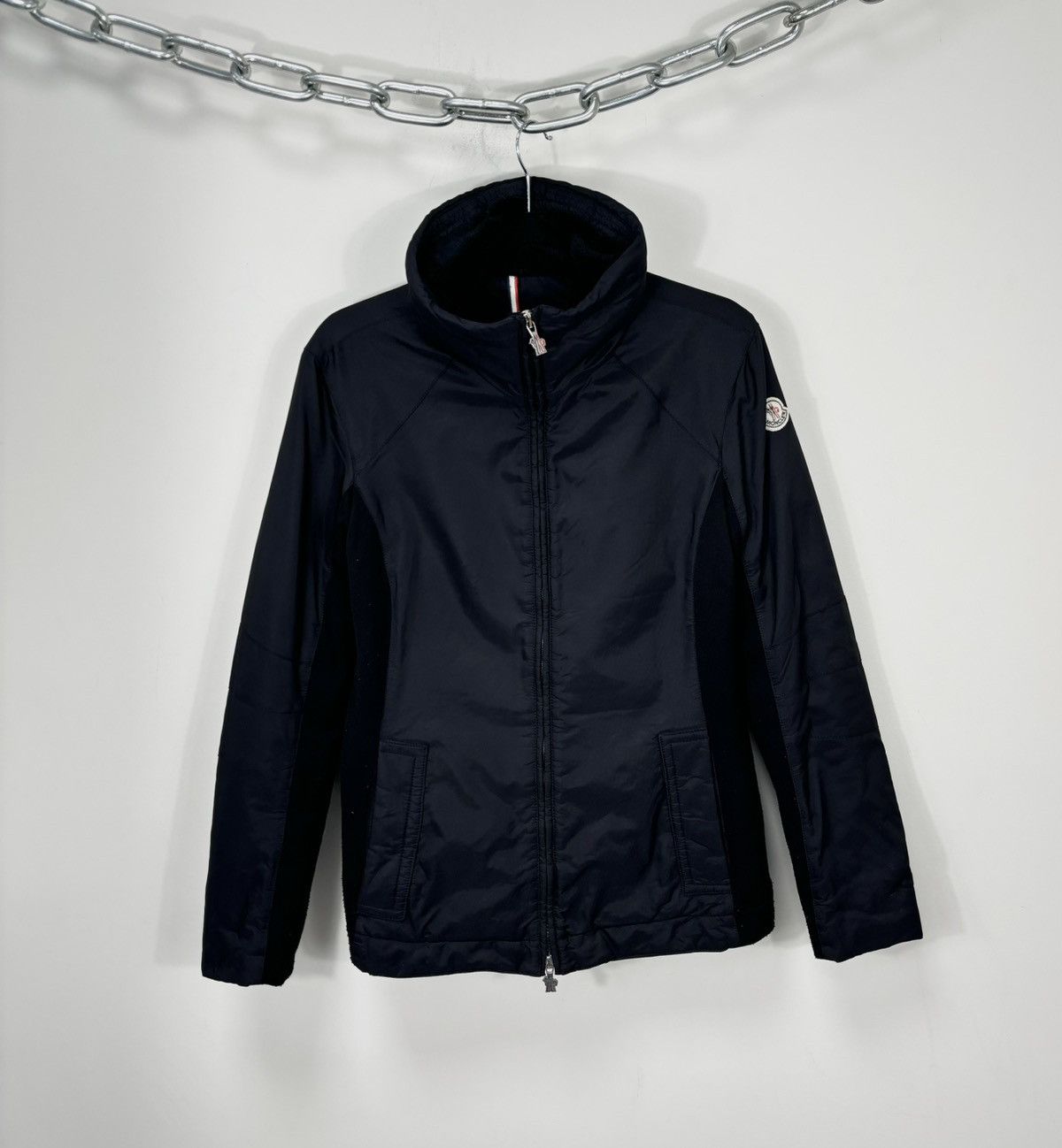 Vintage Moncler Women’s Black Luxury Nylon Jacket