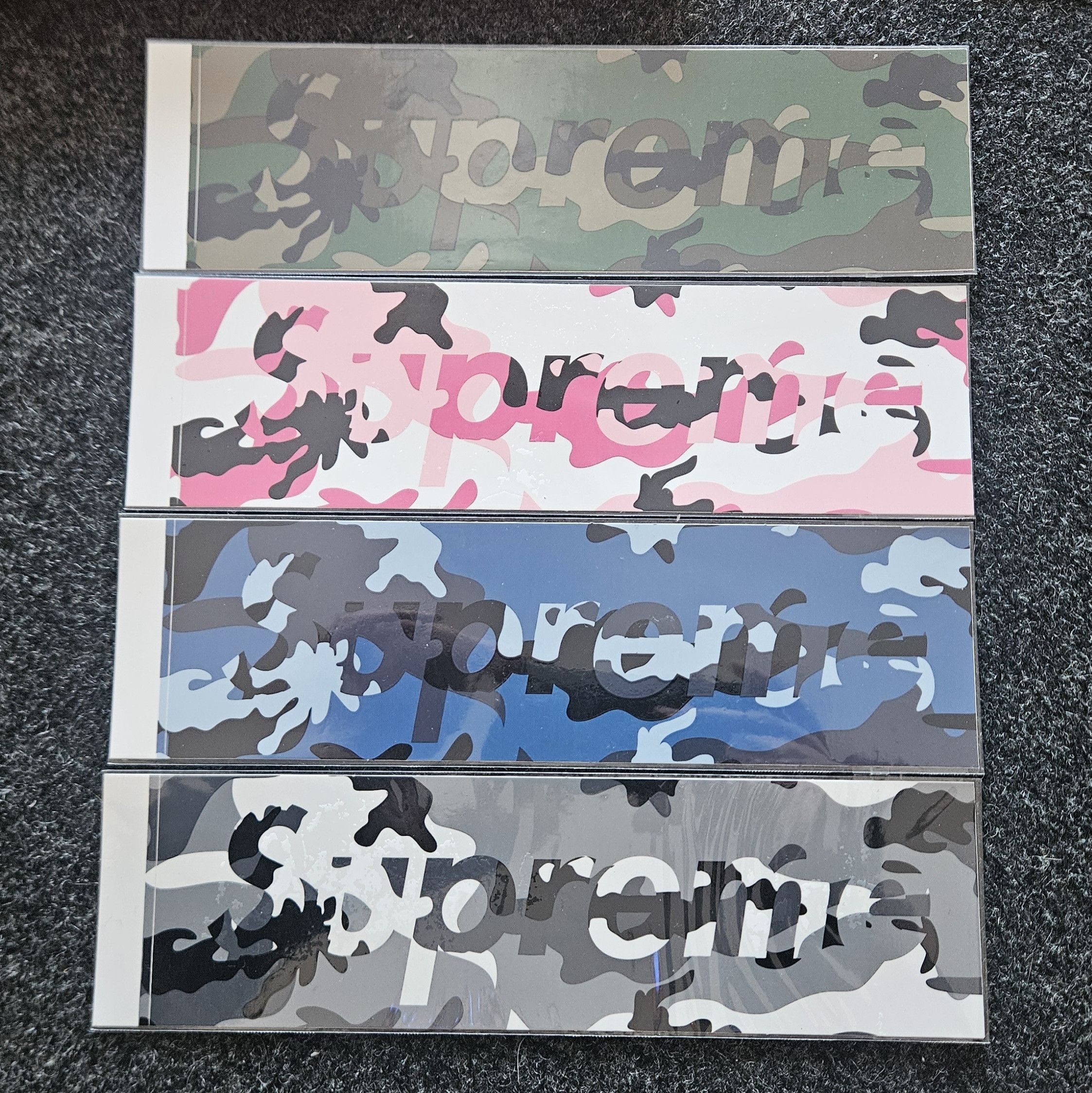 Supreme SUPREME Camo Box Logo Sticker Set Size ONE SIZE - 1 Thumbnail