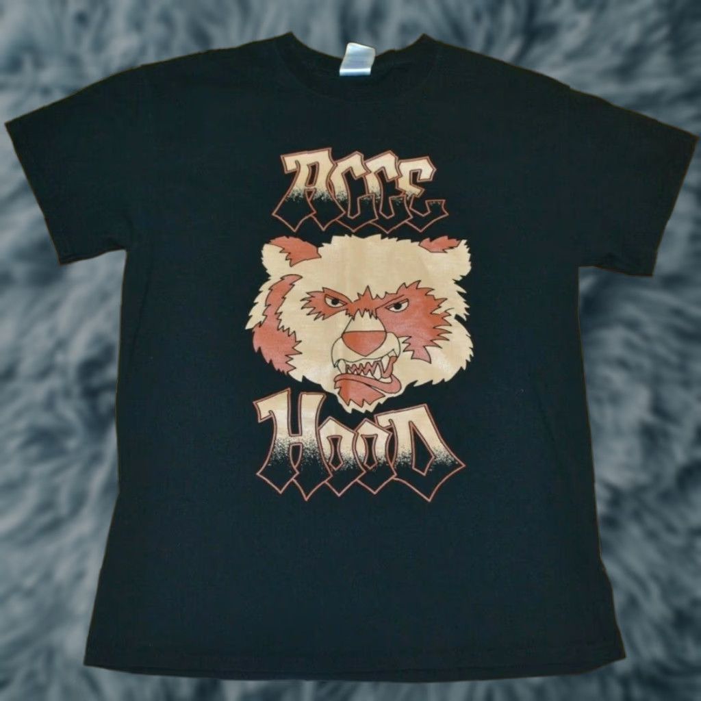 Gildan VINTAGE Ace Hood That's Why You In T Shirt Medium Acce Hood Gildan 100% Cotton Black Graphic Tee Men M Size US M / EU 48-50 / 2 - 1 Thumbnail