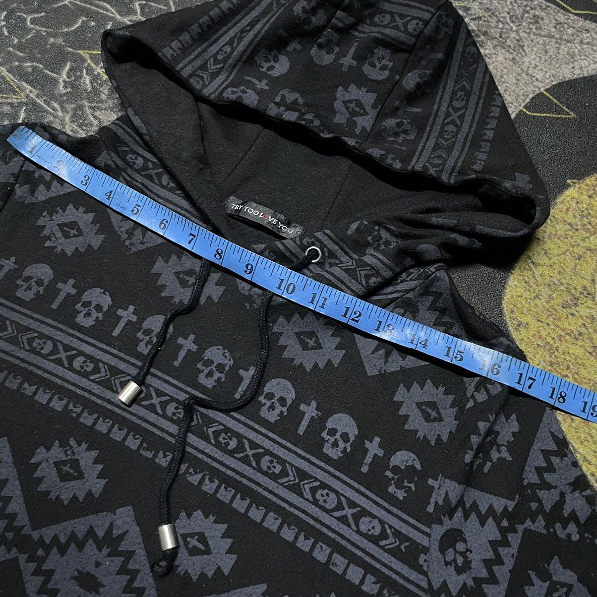 If Six Was Nine × Japanese Brand 💥TryToLoveYou Alloverprint Skulls Hoodie Size M / US 6-8 / IT 42-44 - 8 Thumbnail