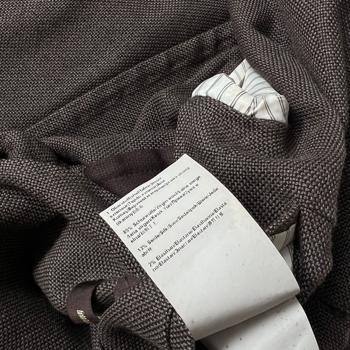 Other Windsor Brown Silk Virgin Wool Blazer Jacket Men's EU48 US38 Size 38R - 8 Thumbnail