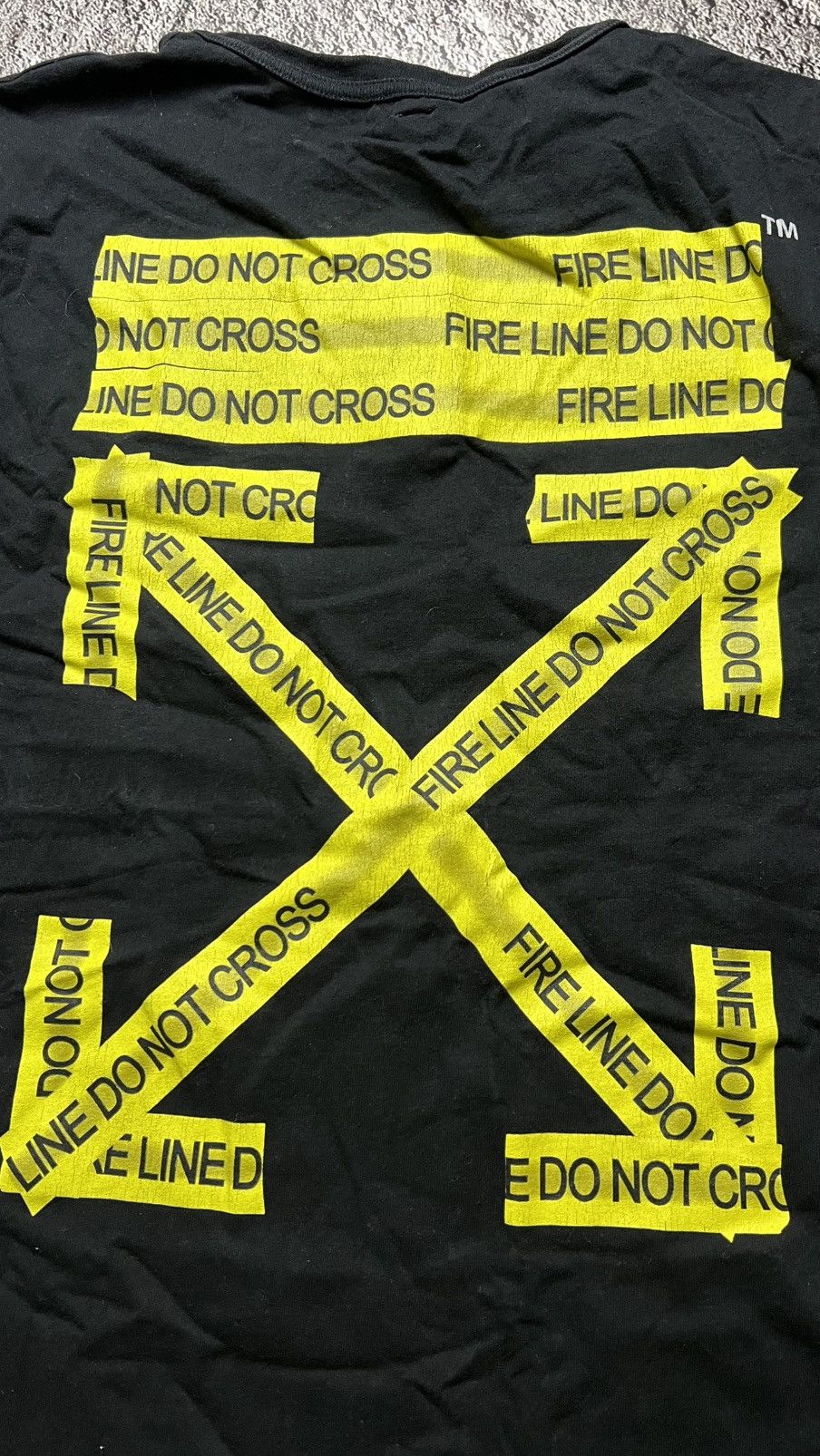 Off-White Off white temperature caution tape dont cross line t shirt Size US M / EU 48-50 / 2 - 10 Thumbnail