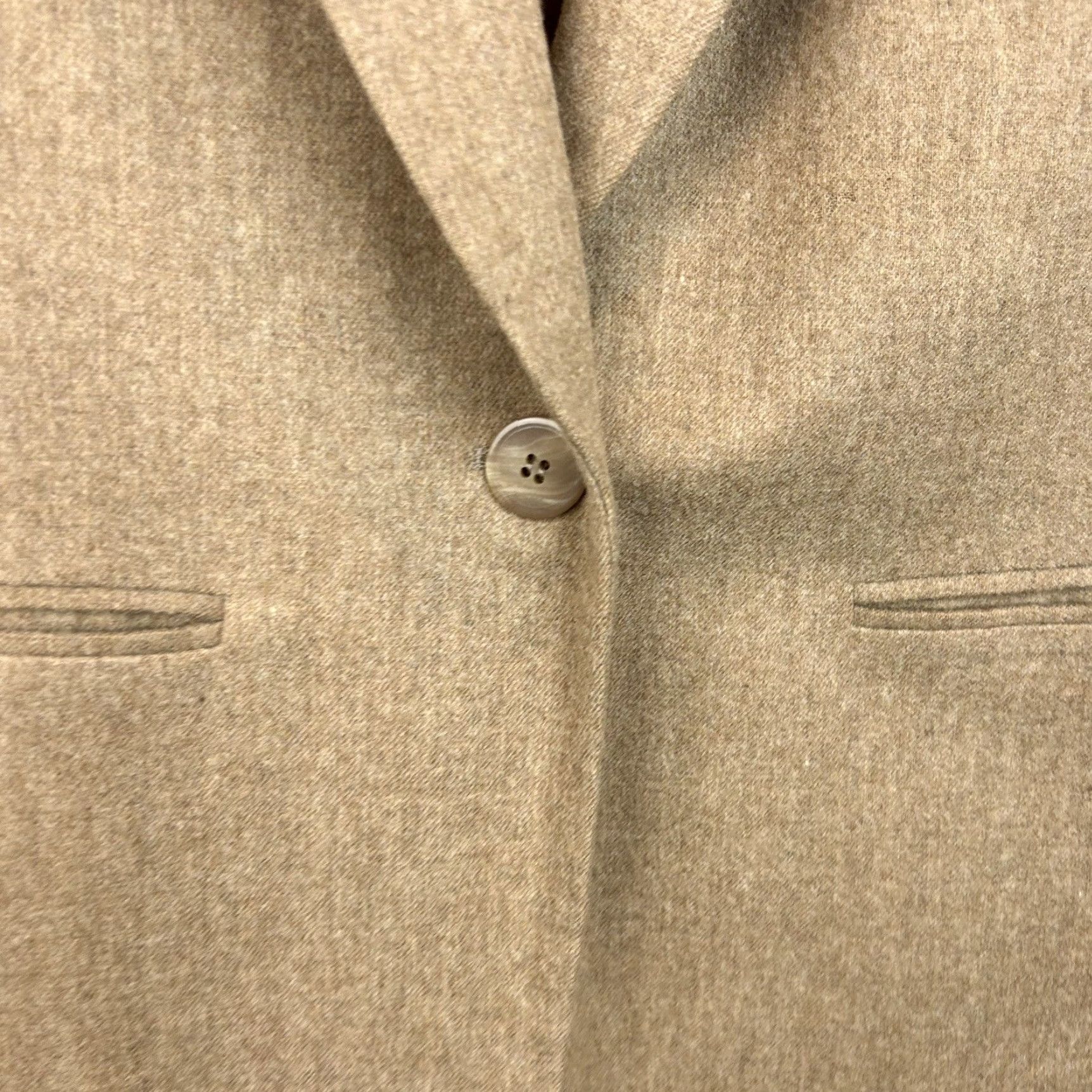 Pendleton VINTAGE Pendleton Blazer Womens 14 Beige Wool Single Button Flaws Read Size XL / US 12-14 / IT 48-50 - 4 Thumbnail