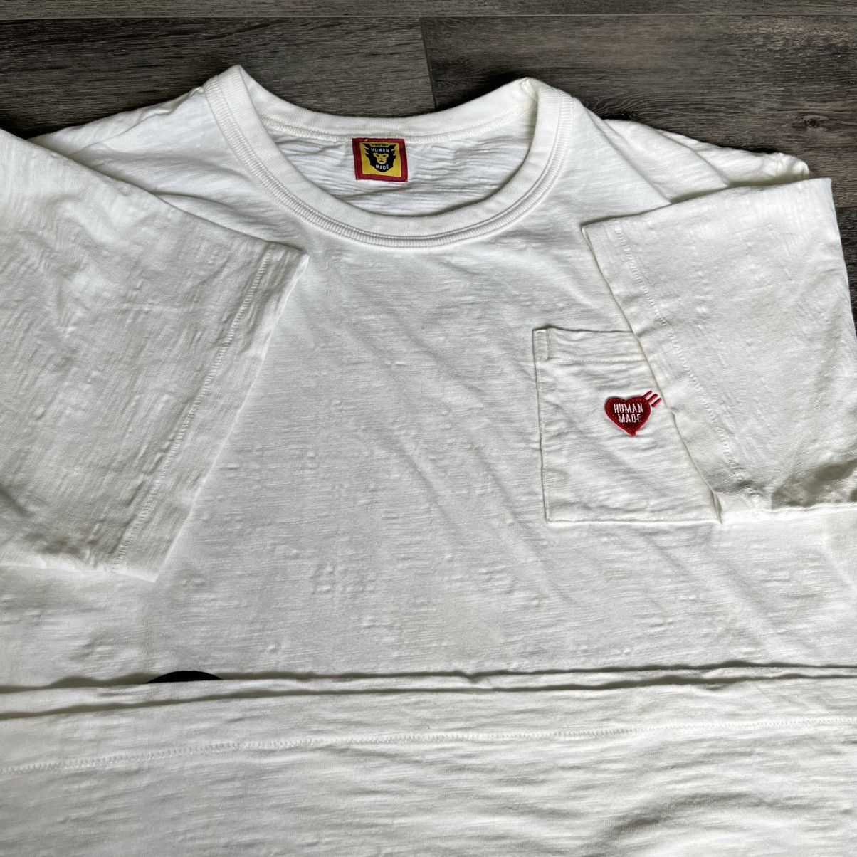 Human Made Human Made Duck Dry Alls Pocket Logo Graphic T Shirt Natural Size US XL / EU 56 / 4 - 5 Thumbnail