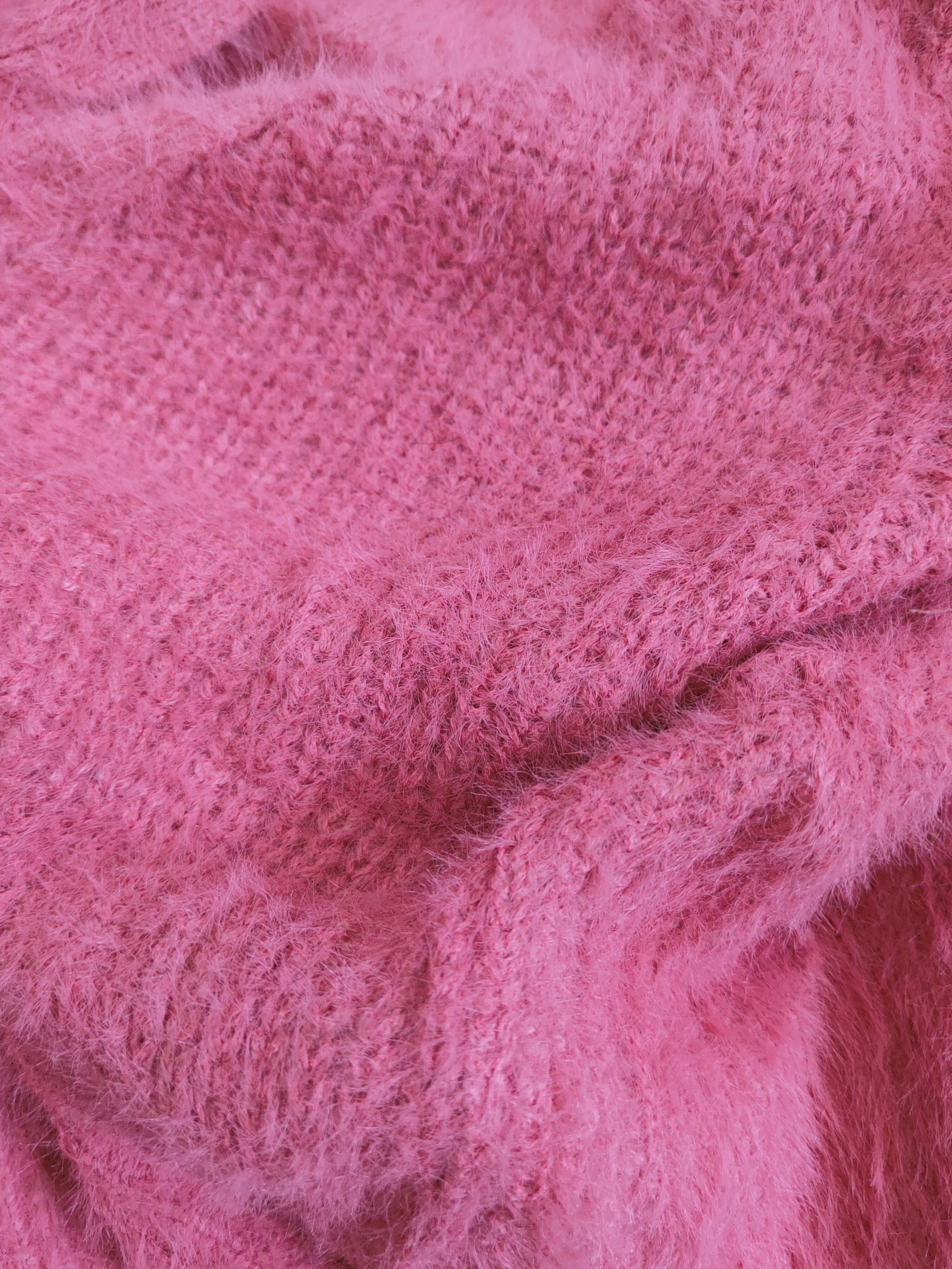 Japanese Brand × Vintage Cecil McBee Pink Shag Shaggy Fur Mohair Knitwear#S2020 Size M / US 6-8 / IT 42-44 - 10 Thumbnail