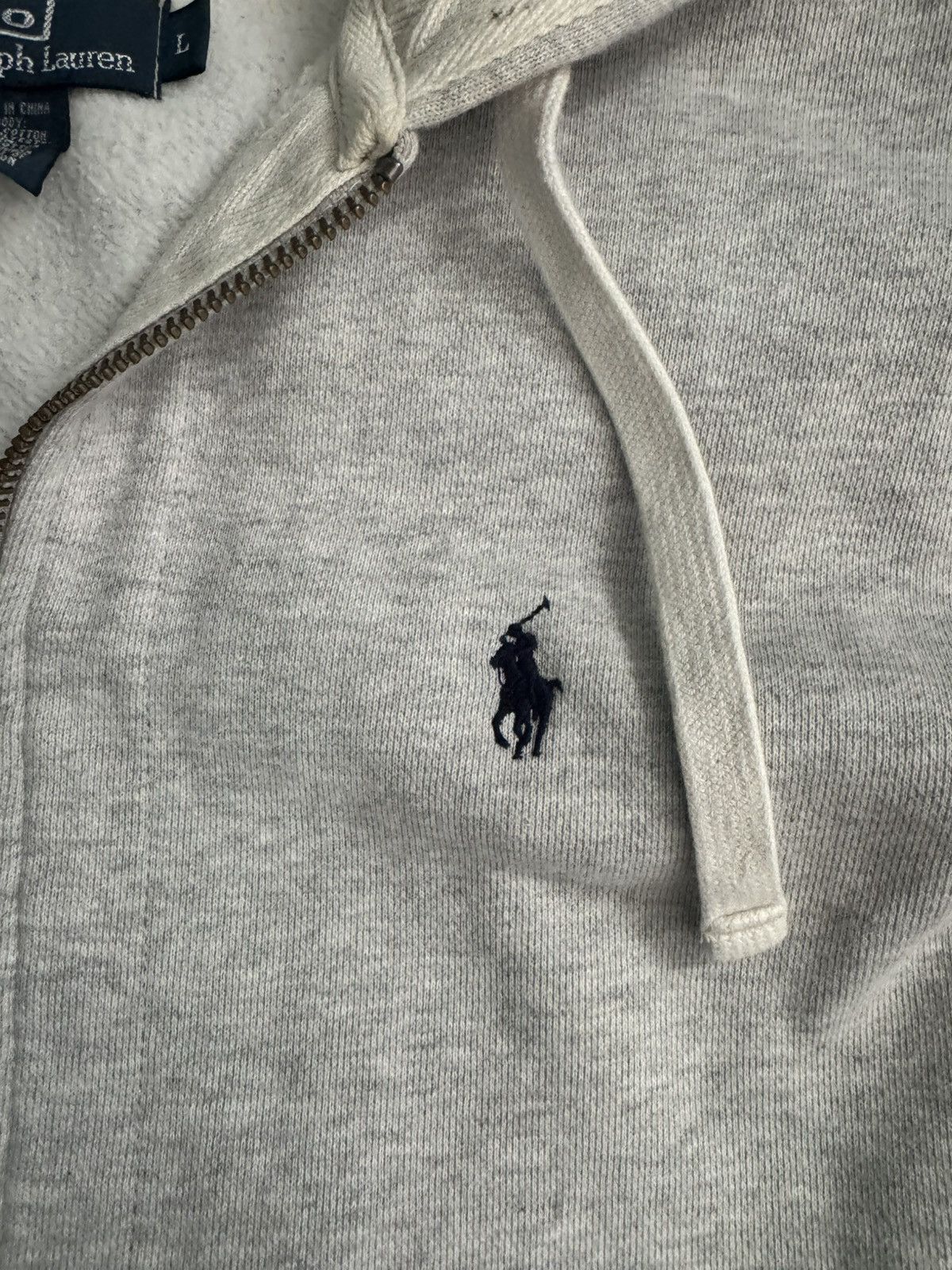 Polo Ralph Lauren Vintage Polo Ralph Lauren Zip Up Hoodie Y2K Size US L / EU 52-54 / 3 - 2 Thumbnail