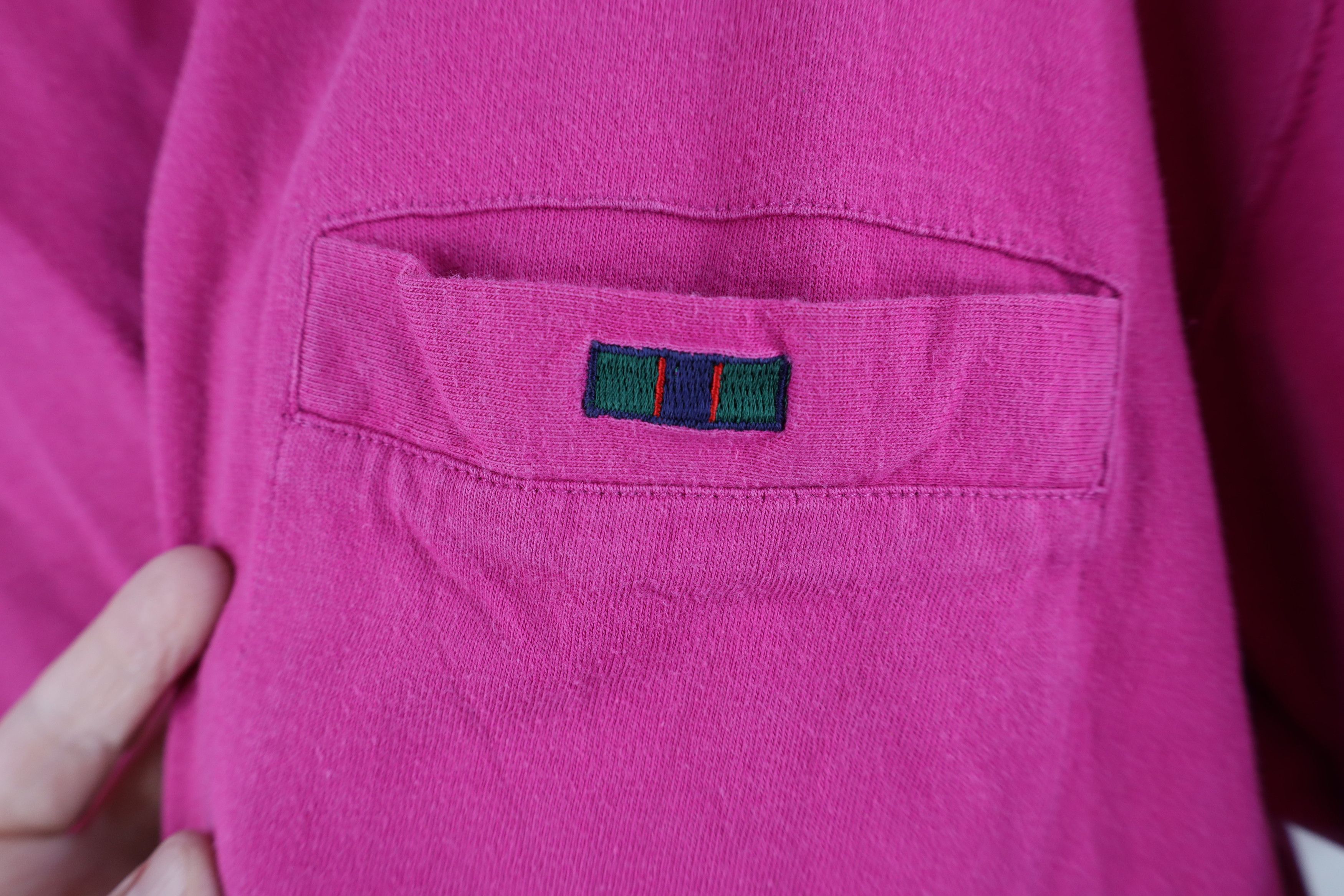 Vintage Vintage 90s Streetwear Short Sleeve Pocket T-Shirt Pink Size US XL / EU 56 / 4 - 4 Thumbnail