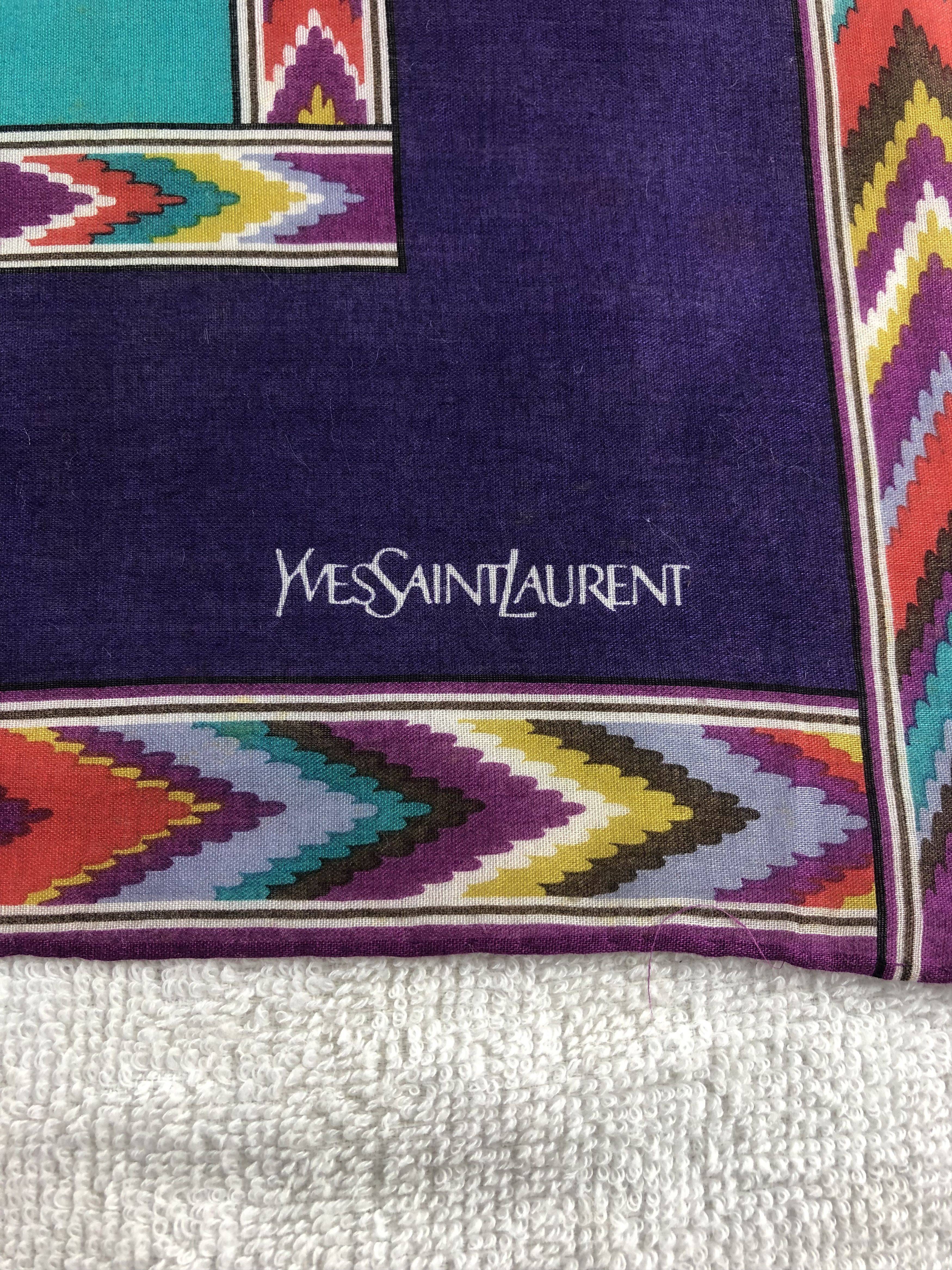 Yves Saint Laurent Yves Saint Laurent Handkerchief / Bandana / Neckerchief Size ONE SIZE - 5 Thumbnail