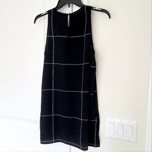 Athleta Silk Side Slit Cya Tank Plaid Size XS / US 0-2 / IT 36-38 - 3 Thumbnail