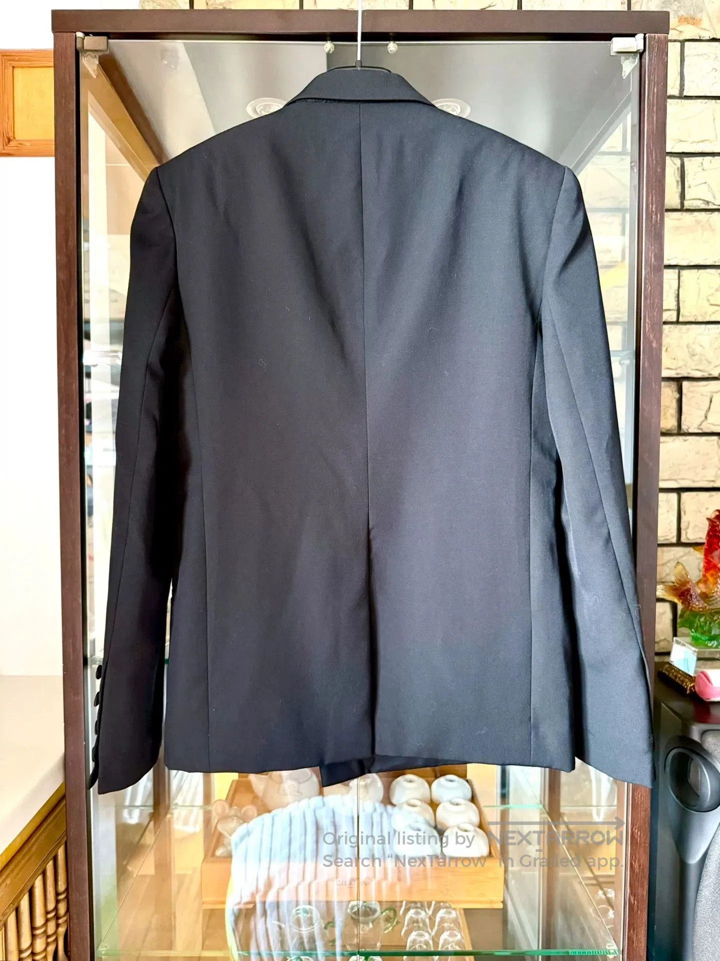 Saint Laurent Paris saint laurent black satin double-breasted blazer. Size US S / EU 44-46 / 1 - 4 Thumbnail