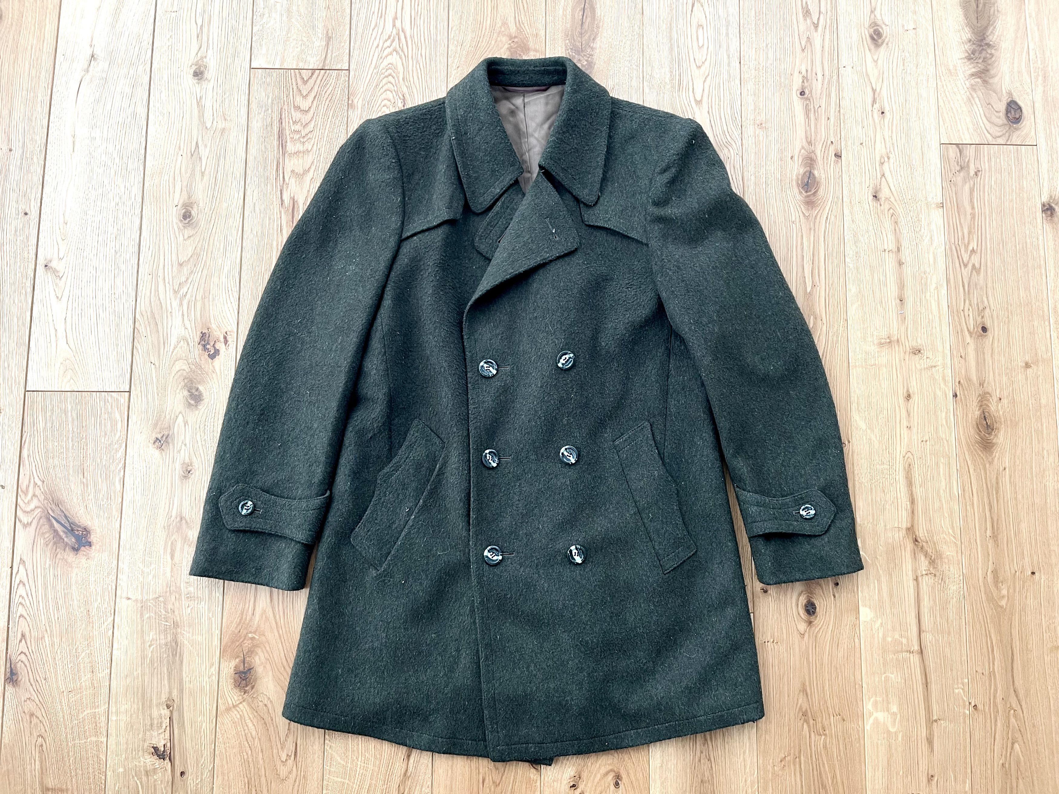 Vintage 1970's Alpen Loden S Men UK 38 US Wool Pea Green Coat Size US S / EU 44-46 / 1 - 1 Thumbnail