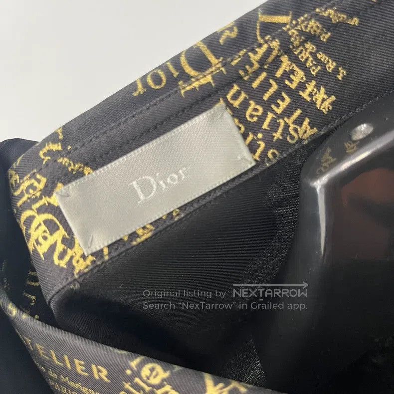 Dior Dior Size38 Full print graffiti full letter logo shirt Size US XXS / EU 40 - 3 Thumbnail
