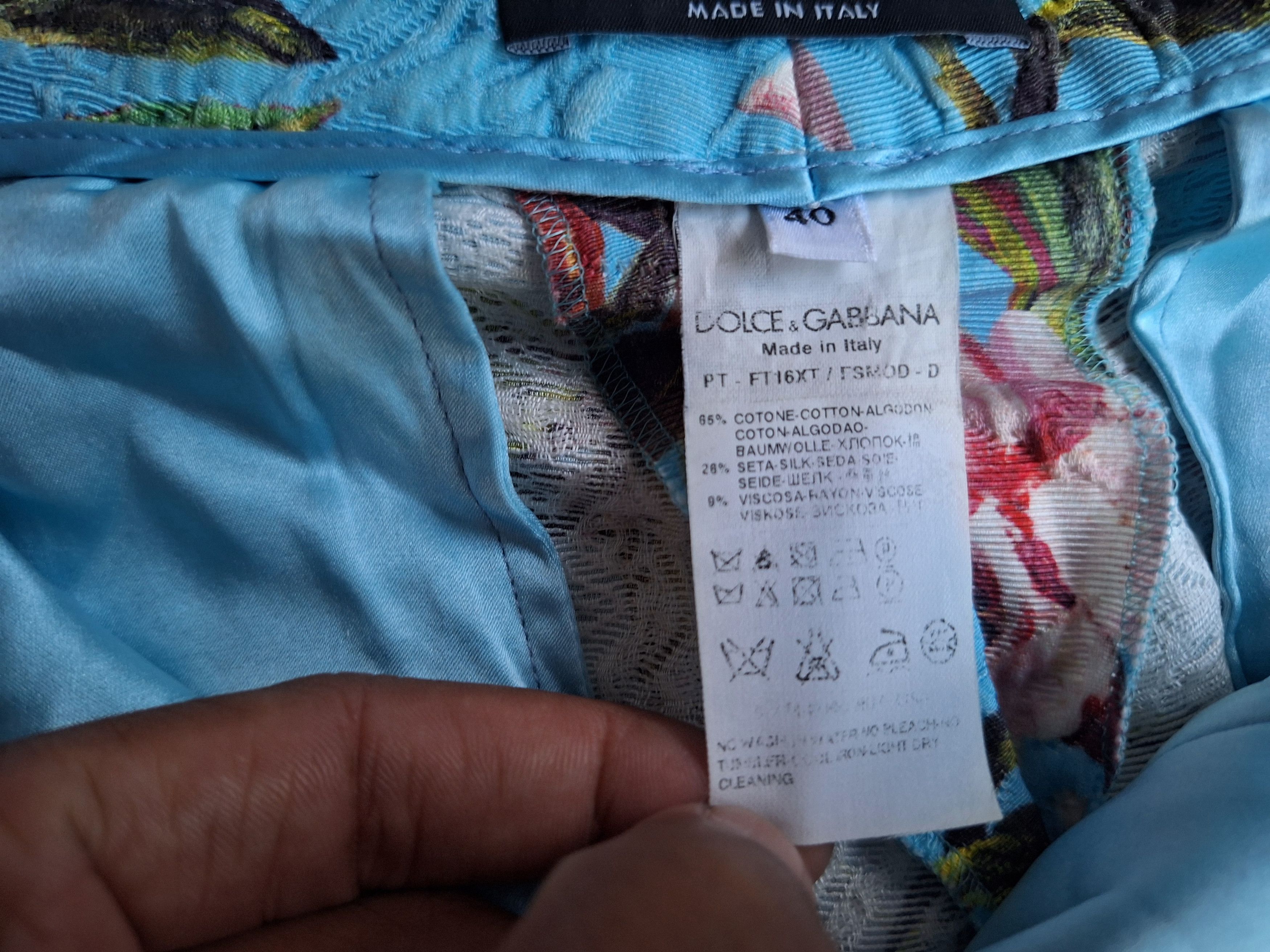 Dolce & Gabbana × If Six Was Nine Dolce Gabbana Floral art Pants Size 31" - 6 Thumbnail