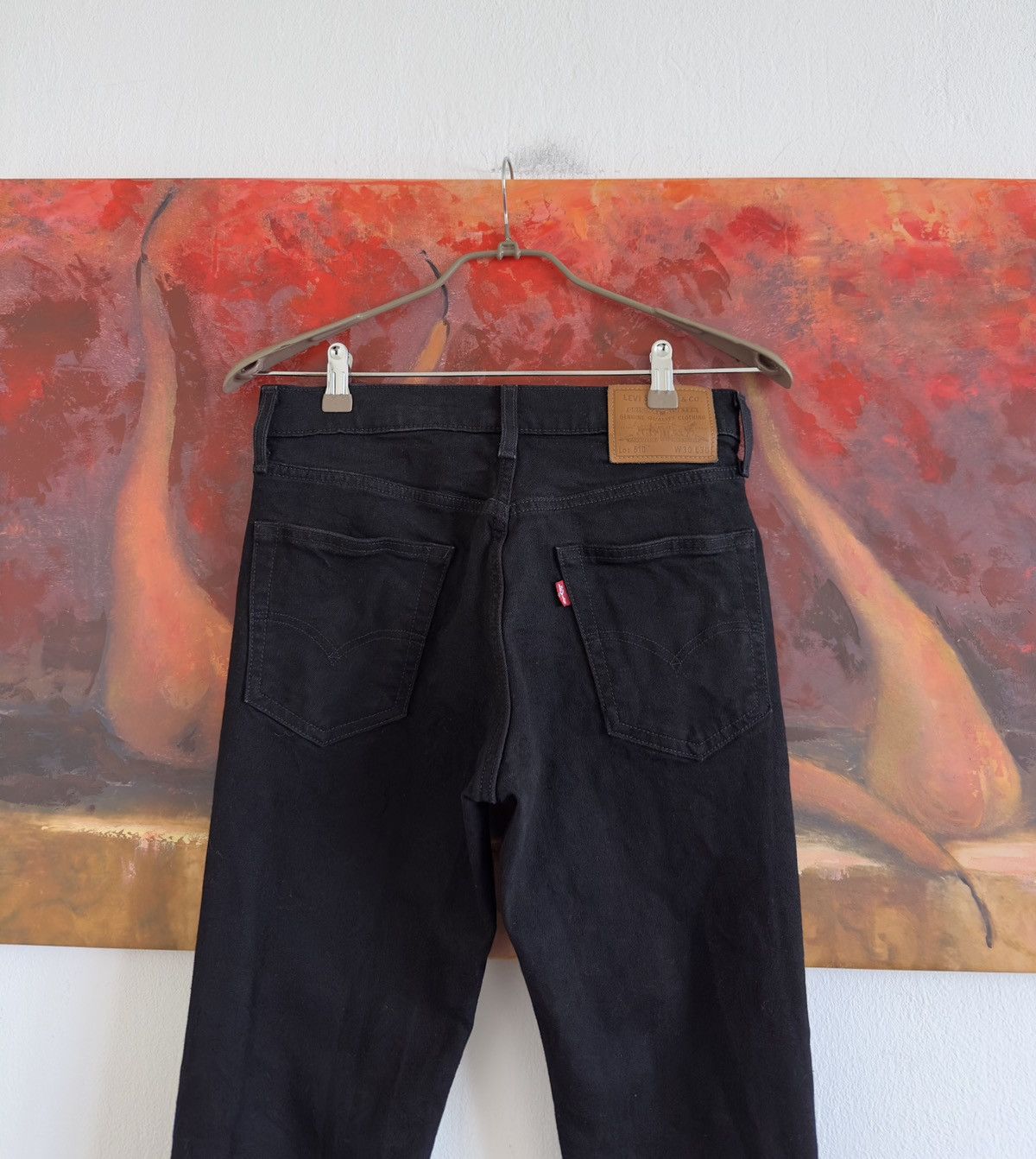 Levi's Levis 510 Black Denim Stretch Slim Jeans Size 30/30 Size US 30 / EU 46 - 3 Thumbnail