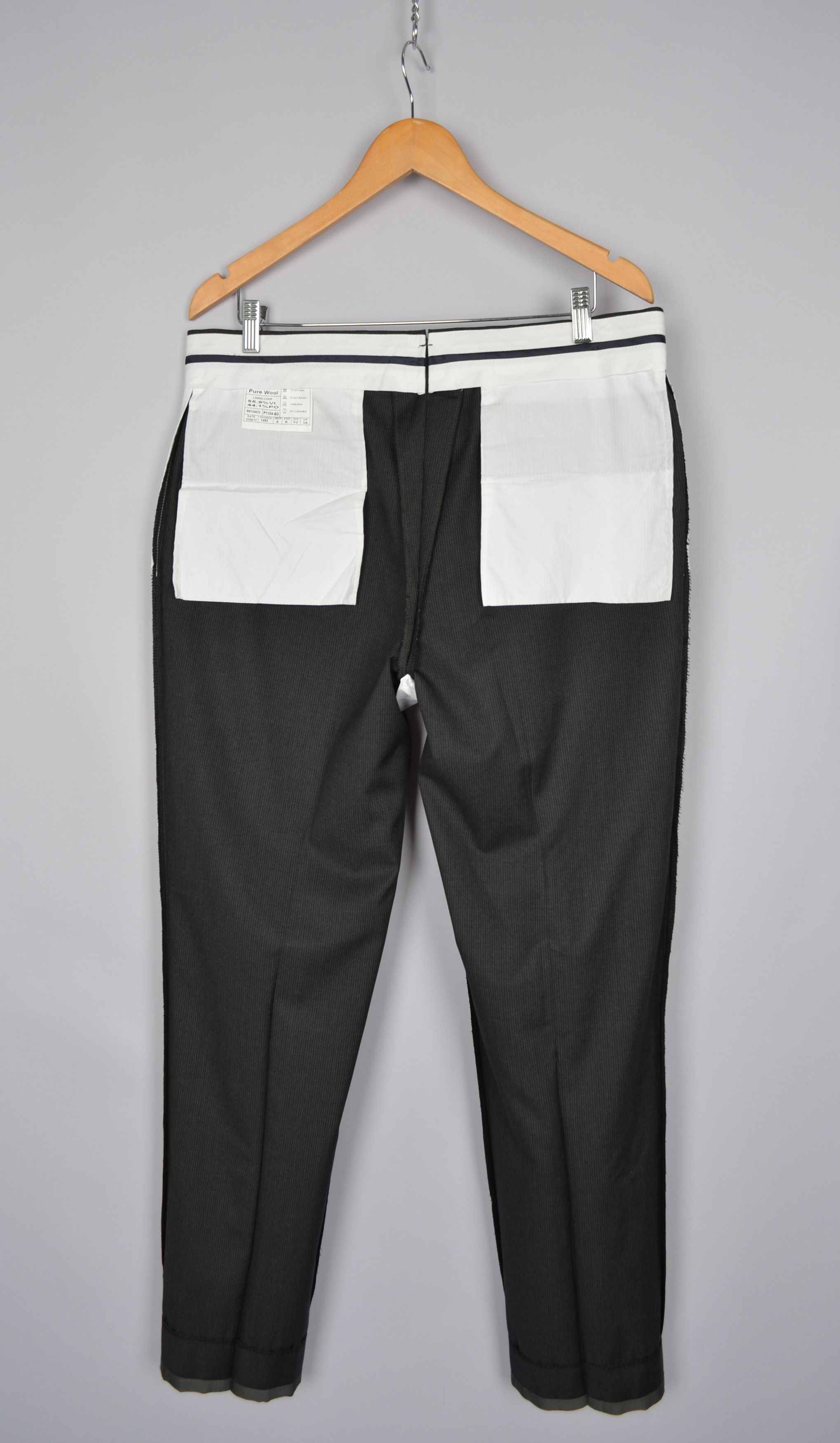 Designer × Suitsupply Suitsupply Brescia Striped Grey Pants Trousers Size 52\US36 Size US 36 / EU 52 - 9 Thumbnail