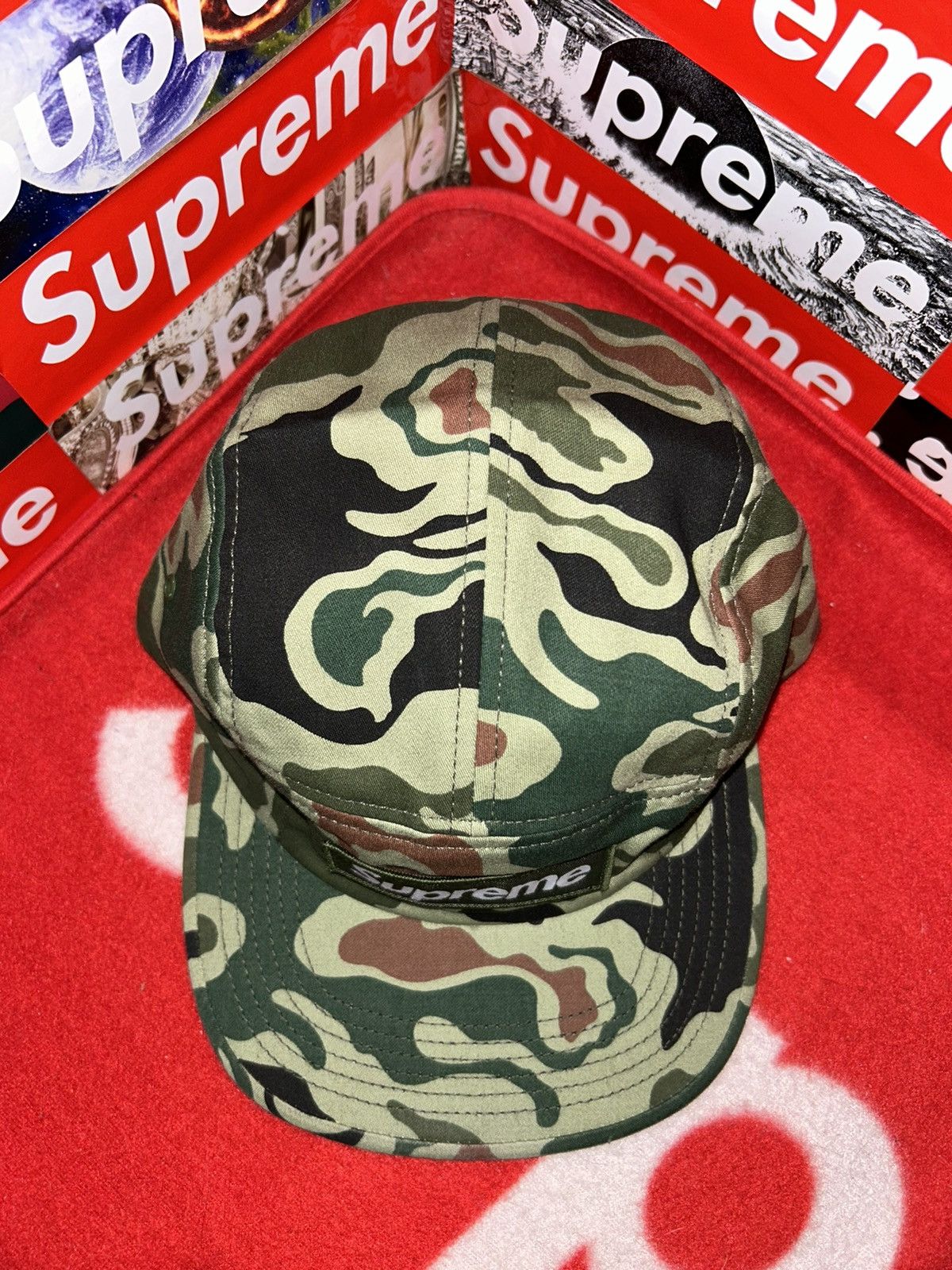 Supreme Supreme Utility Camp Cap Camo SS13 Green Box Logo NEW HAT Size ONE SIZE - 2 Thumbnail