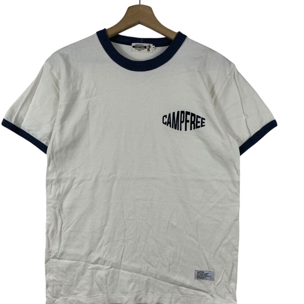 Vintage CAMPFREE JAPAN CBST JT Minimalist Design Ringer Tee Shirt Size US M / EU 48-50 / 2 - 3 Thumbnail