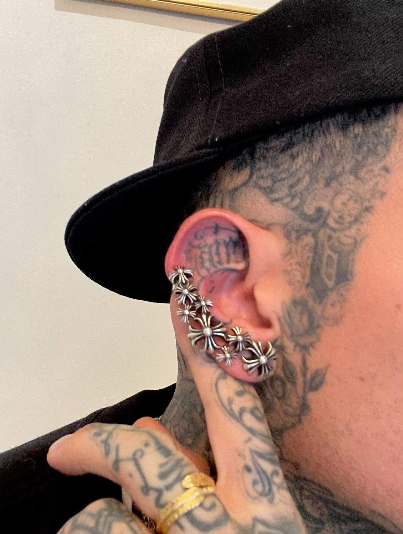 CHROME HEARTS おが Chrome Hearts CHROME HEARTS FULL EAR CUFF EARRING NEW CROSS